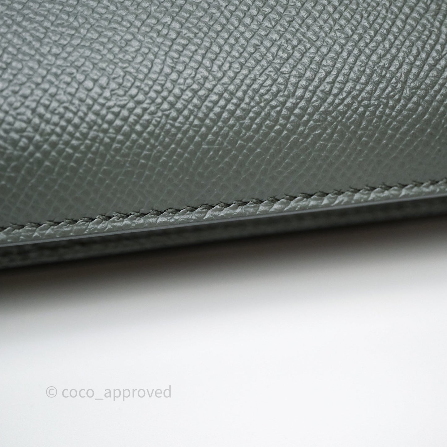 Hermès Constance Mini 18cm Vert Amande 63 Epsom Gold Hardware