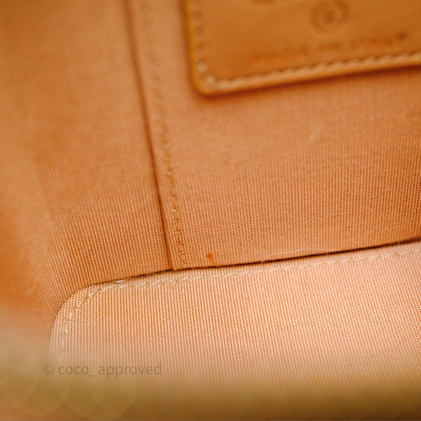 Chanel Mini Top Handle Vanity With Chain Beige Lambskin Aged Gold Hardware