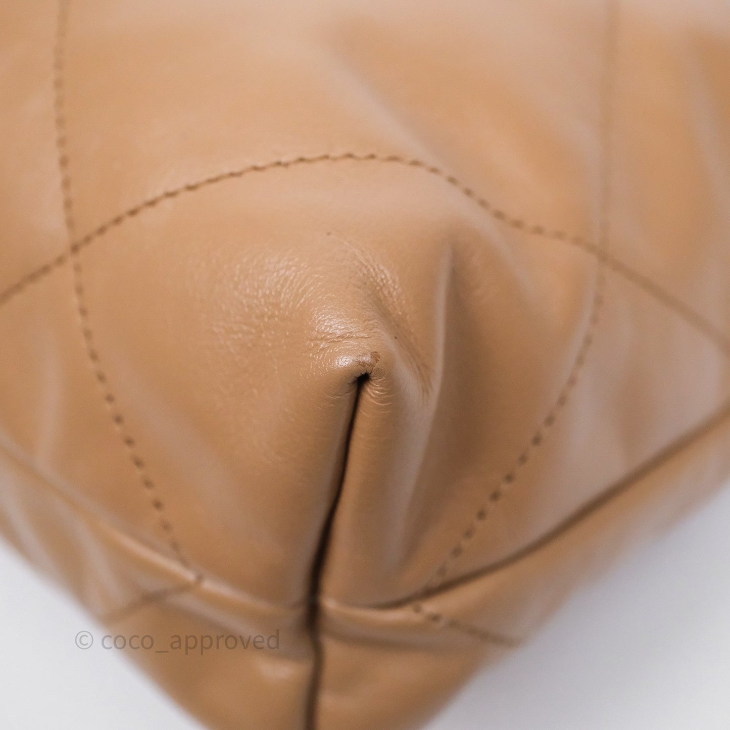 Chanel 22 Small Brown Shiny Calfskin Silver Hardware