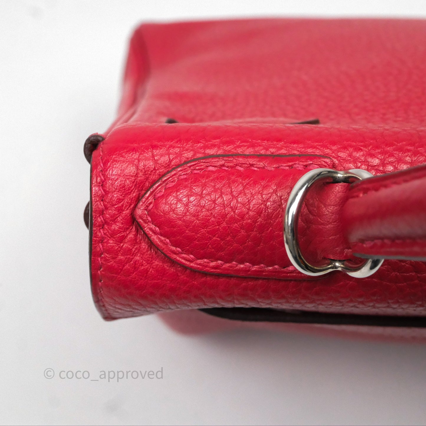 Hermes Kelly 28 Red Palladium Hardware