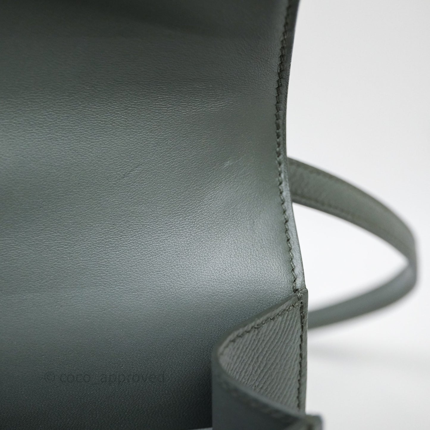 Hermès Constance Mini 18cm Vert Amande 63 Epsom Gold Hardware