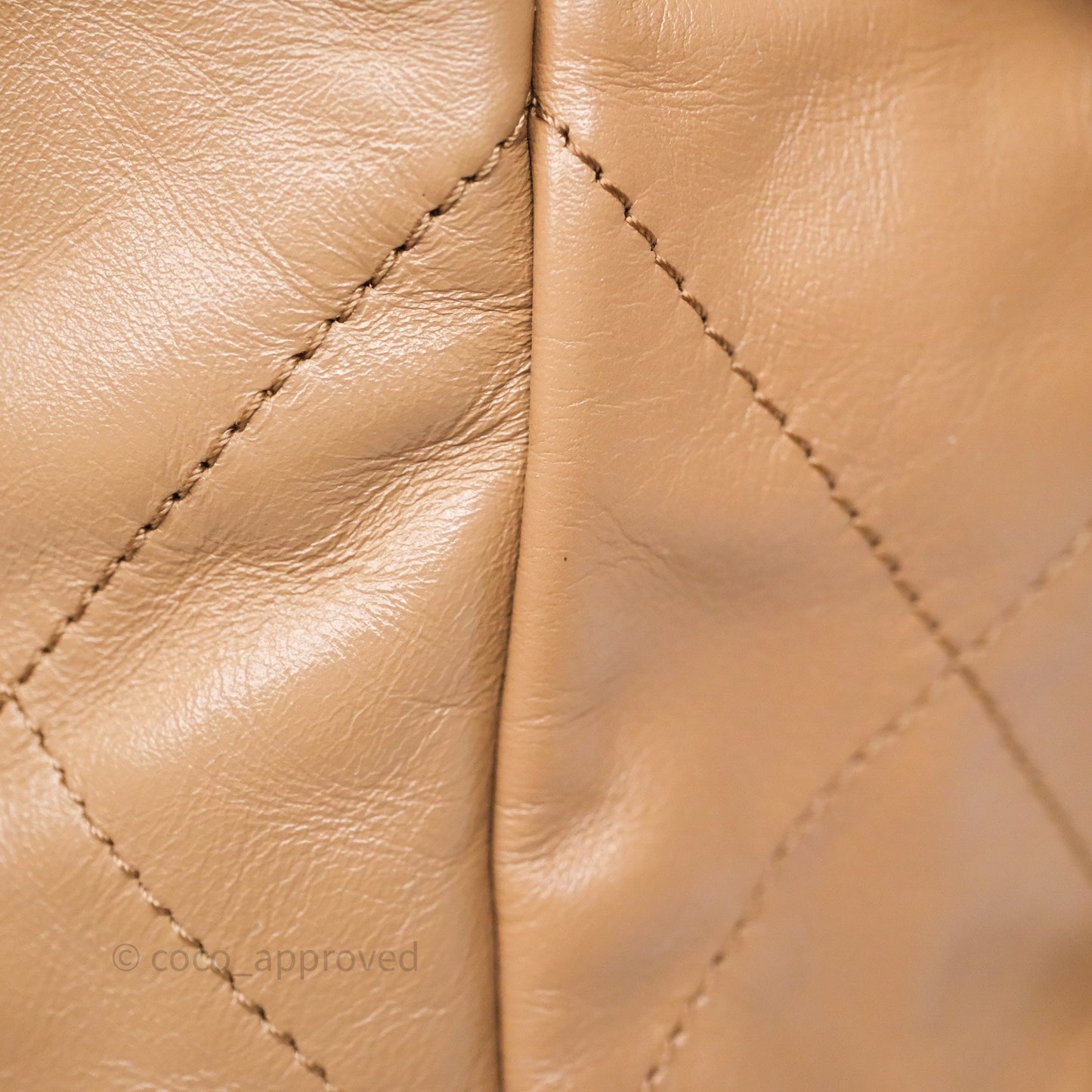 Chanel 22 Small Brown Shiny Calfskin Silver Hardware