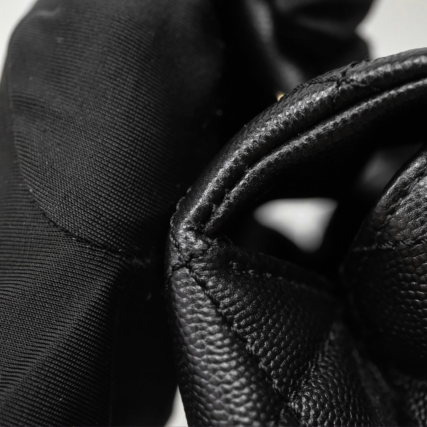 Chanel Small Coco Handle Quilted Black Caviar Gold Hardware