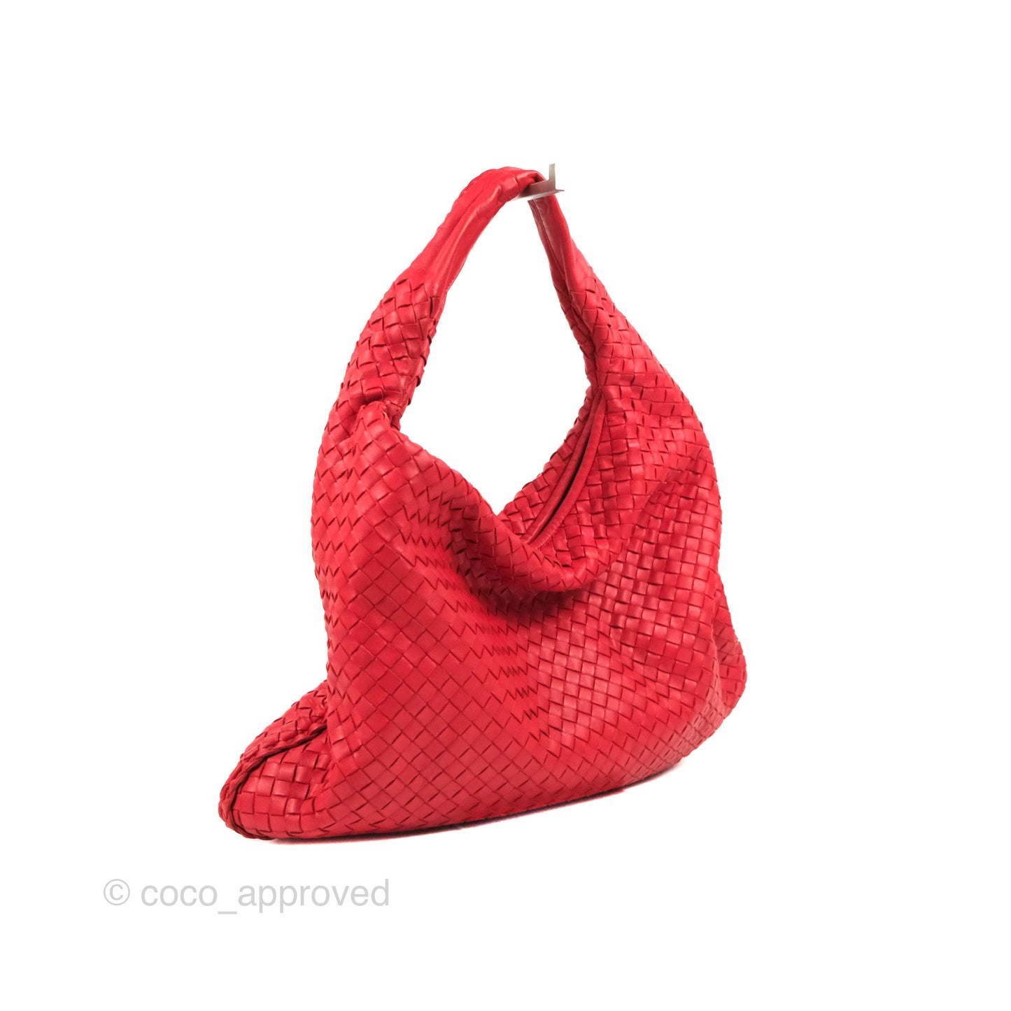 Bottega Veneta Large Hobo Intrecciato Nappa Red