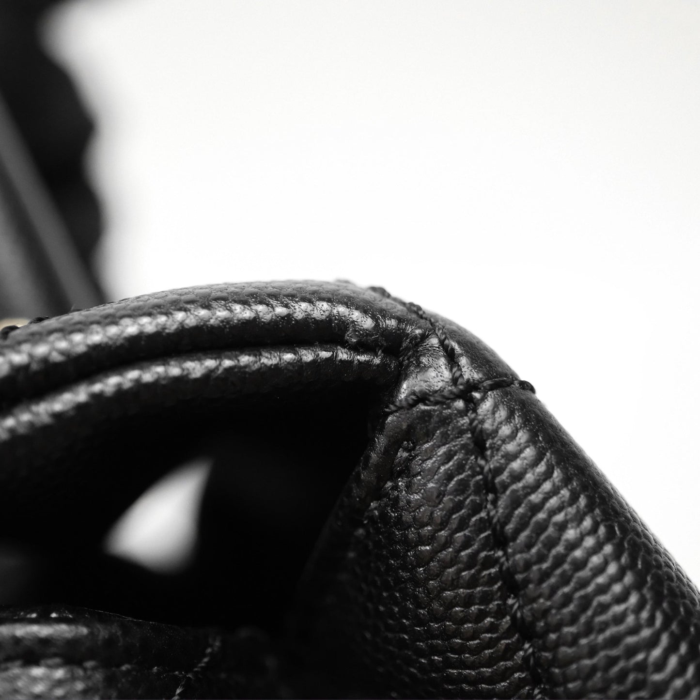 Chanel Small Coco Handle Quilted Black Caviar Gold Hardware