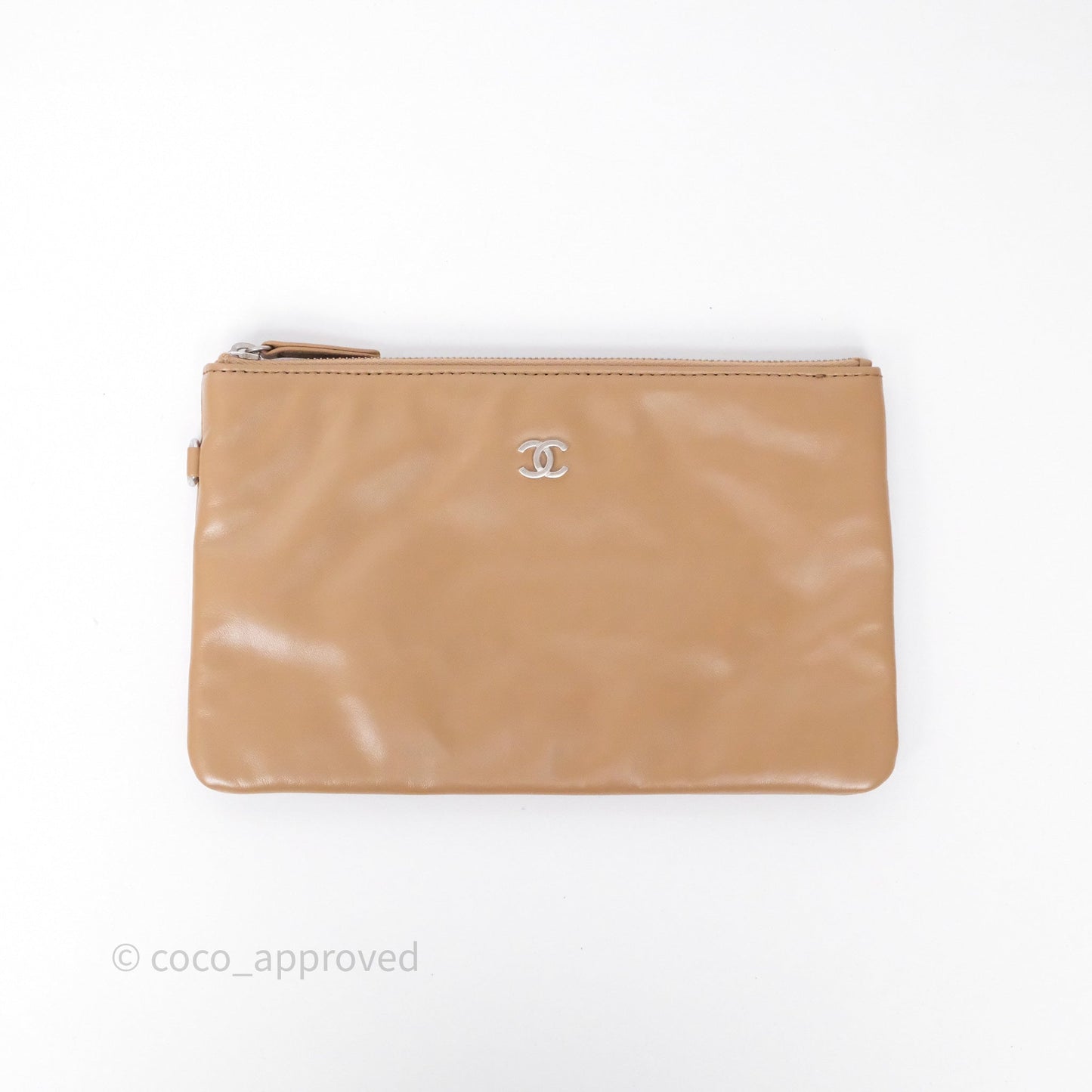 Chanel 22 Small Brown Shiny Calfskin Silver Hardware