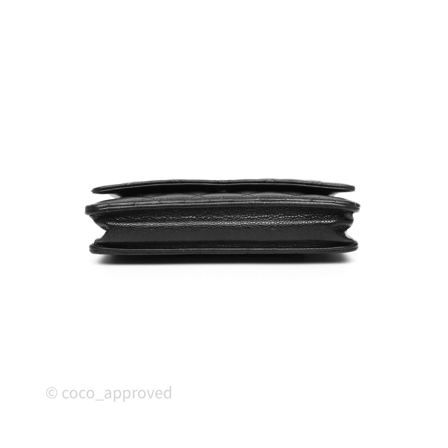 Chanel Quilted WOC Black Caviar Gold Hardware
