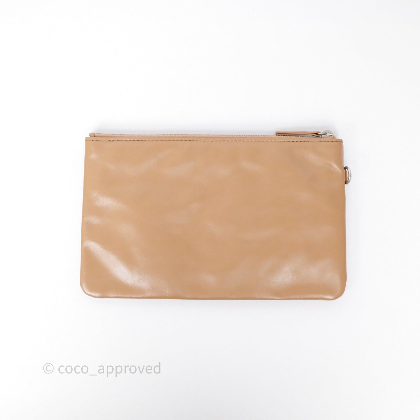 Chanel 22 Small Brown Shiny Calfskin Silver Hardware