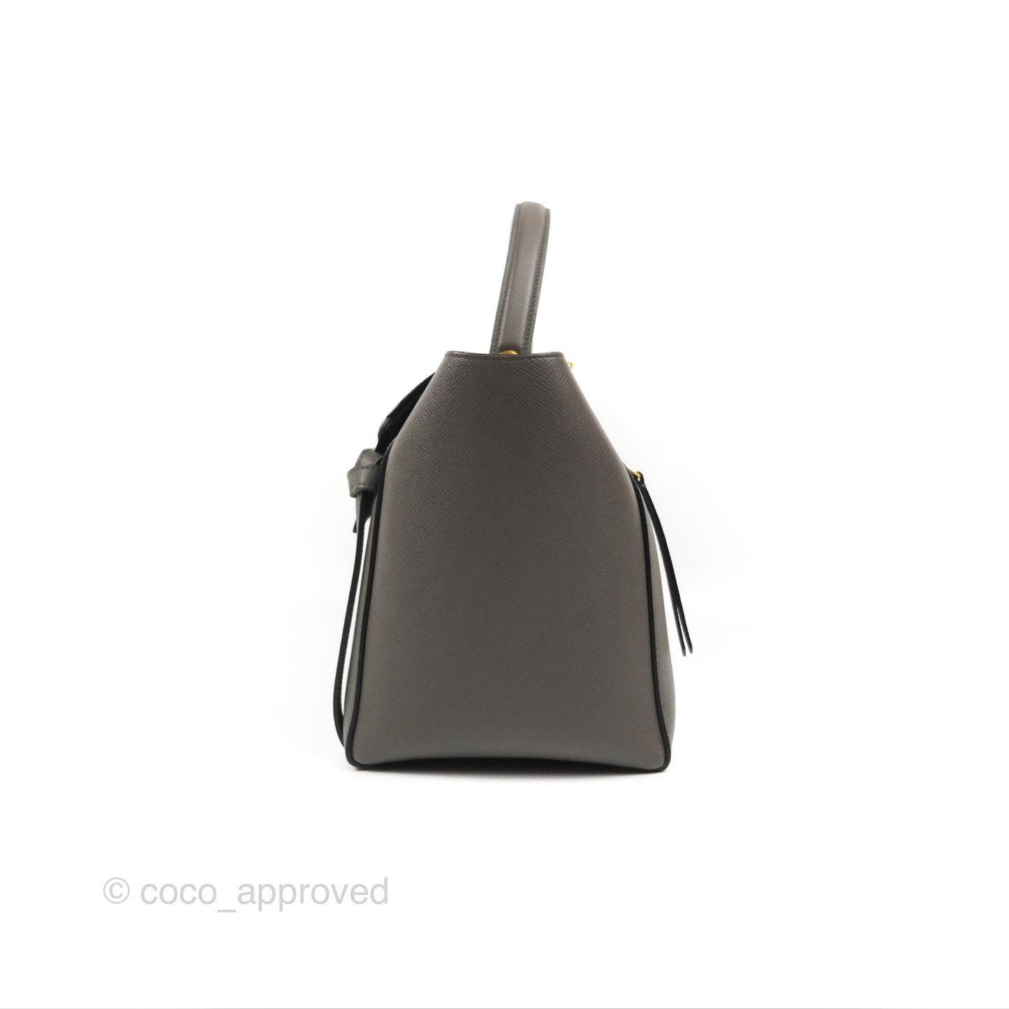 Celine Mini Belt Bag Dark Grey Grained Calfskin