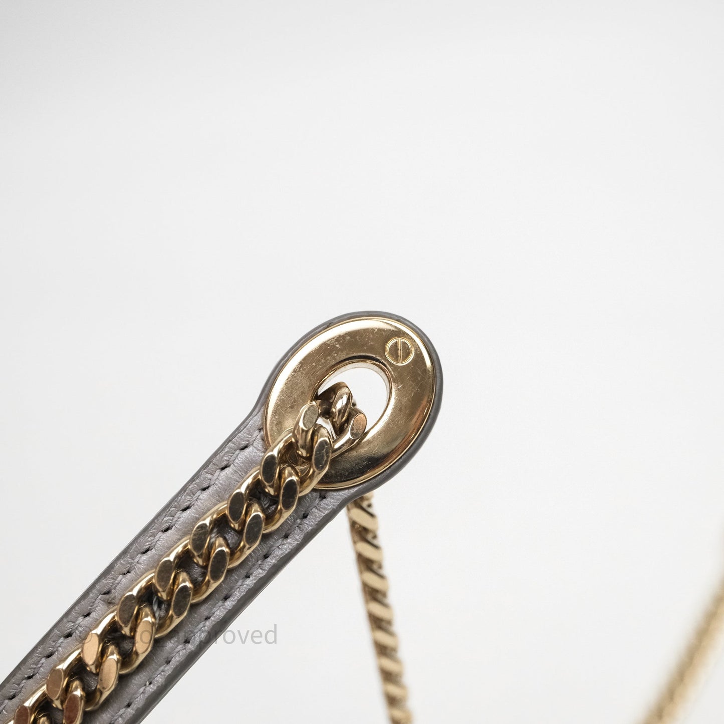 Christian Dior Mini Lady Dior Iridescent Grey Lambskin Cannage Gold Hardware