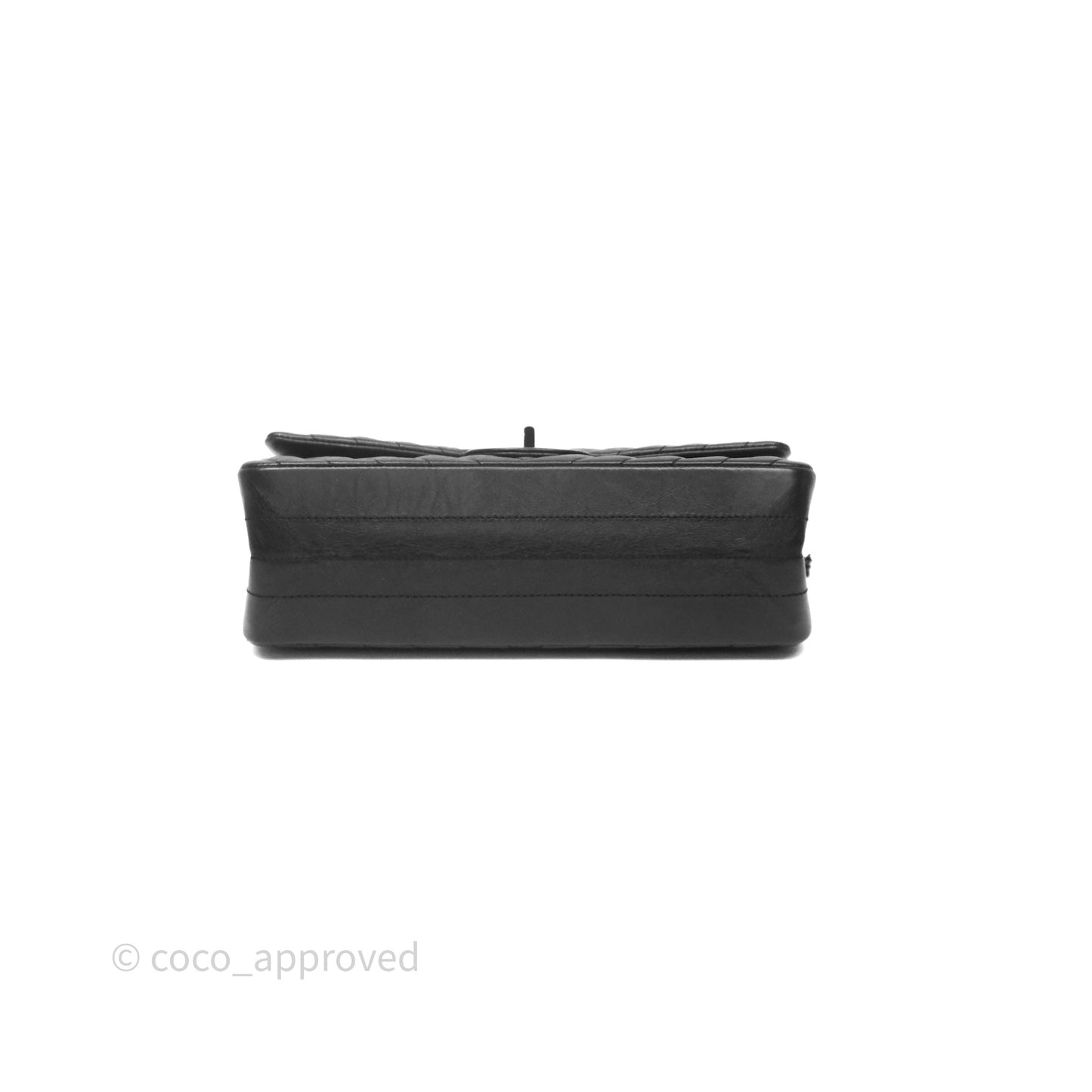 Chanel Reissue 225 Chevron Aged Calfskin So Black