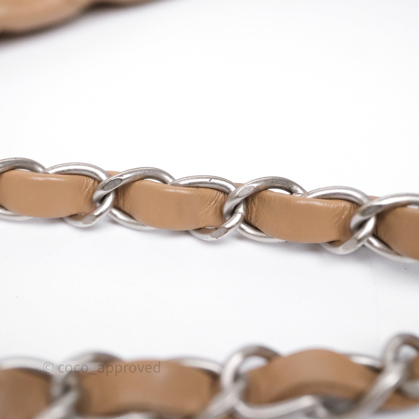 Chanel 22 Small Brown Shiny Calfskin Silver Hardware
