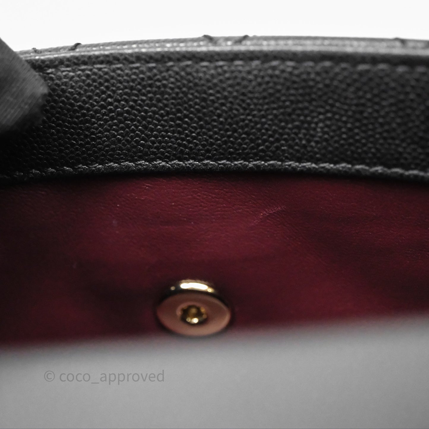 Chanel Small Coco Handle Quilted Black Caviar Gold Hardware
