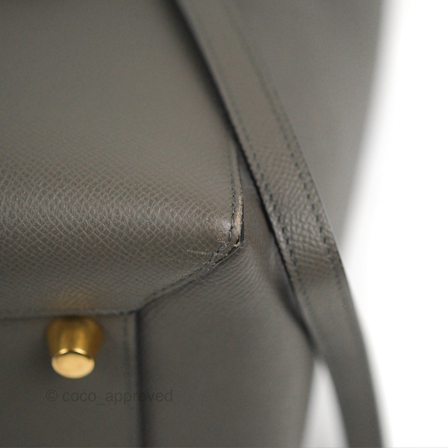Celine Mini Belt Bag Dark Grey Grained Calfskin