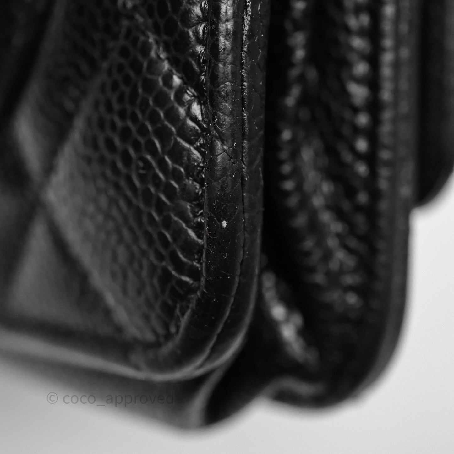 Chanel Quilted WOC Black Caviar Gold Hardware