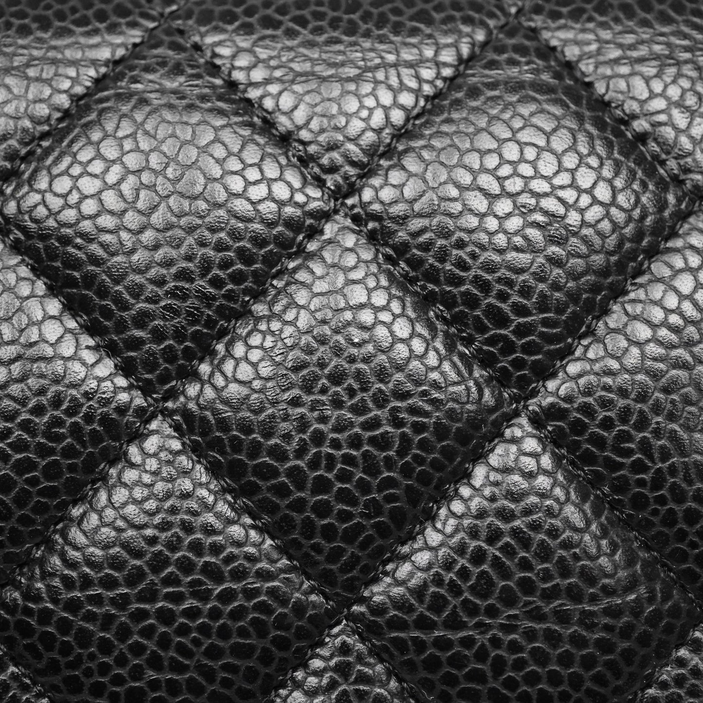 Chanel Quilted WOC Black Caviar Gold Hardware