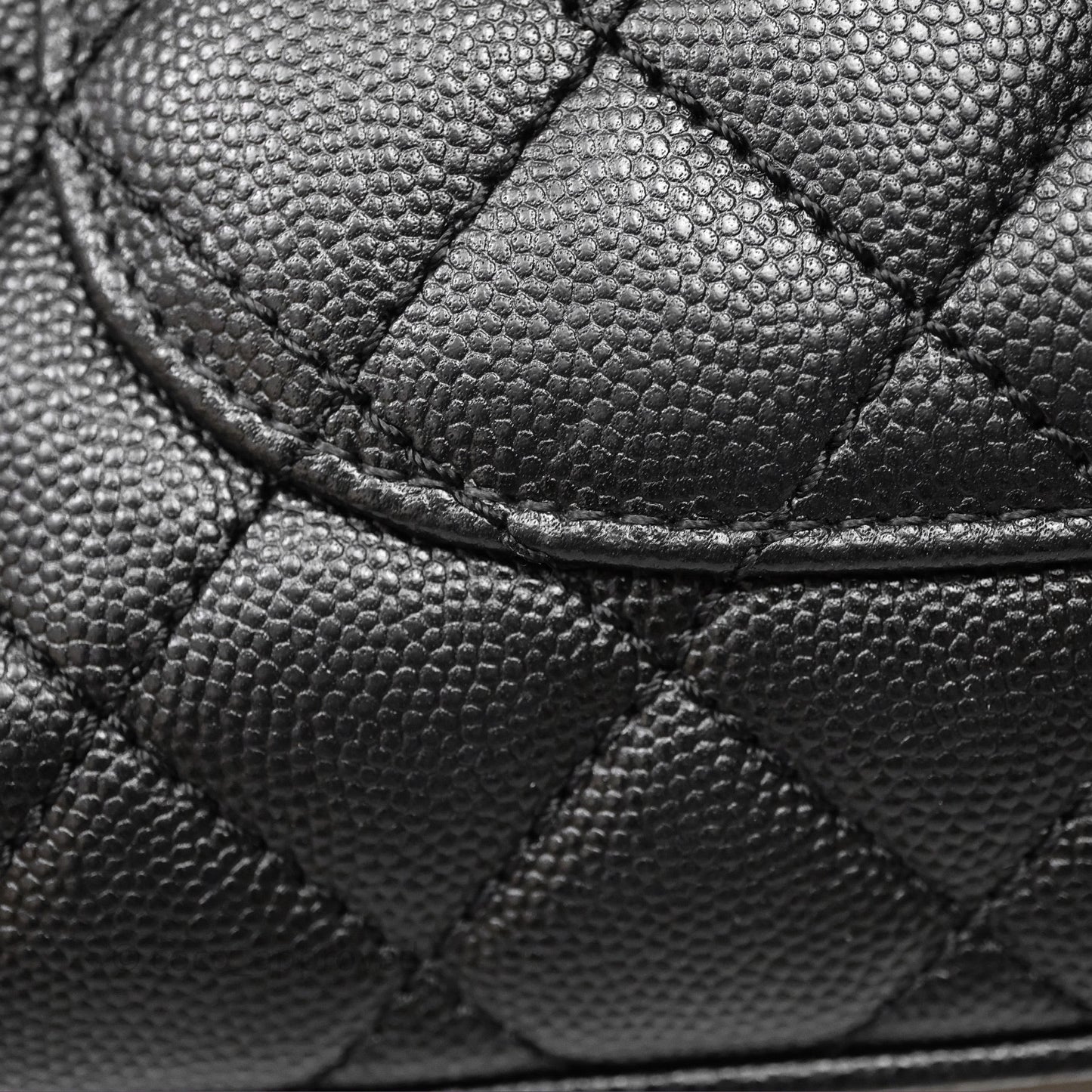 Chanel Small Coco Handle Quilted Black Caviar Gold Hardware
