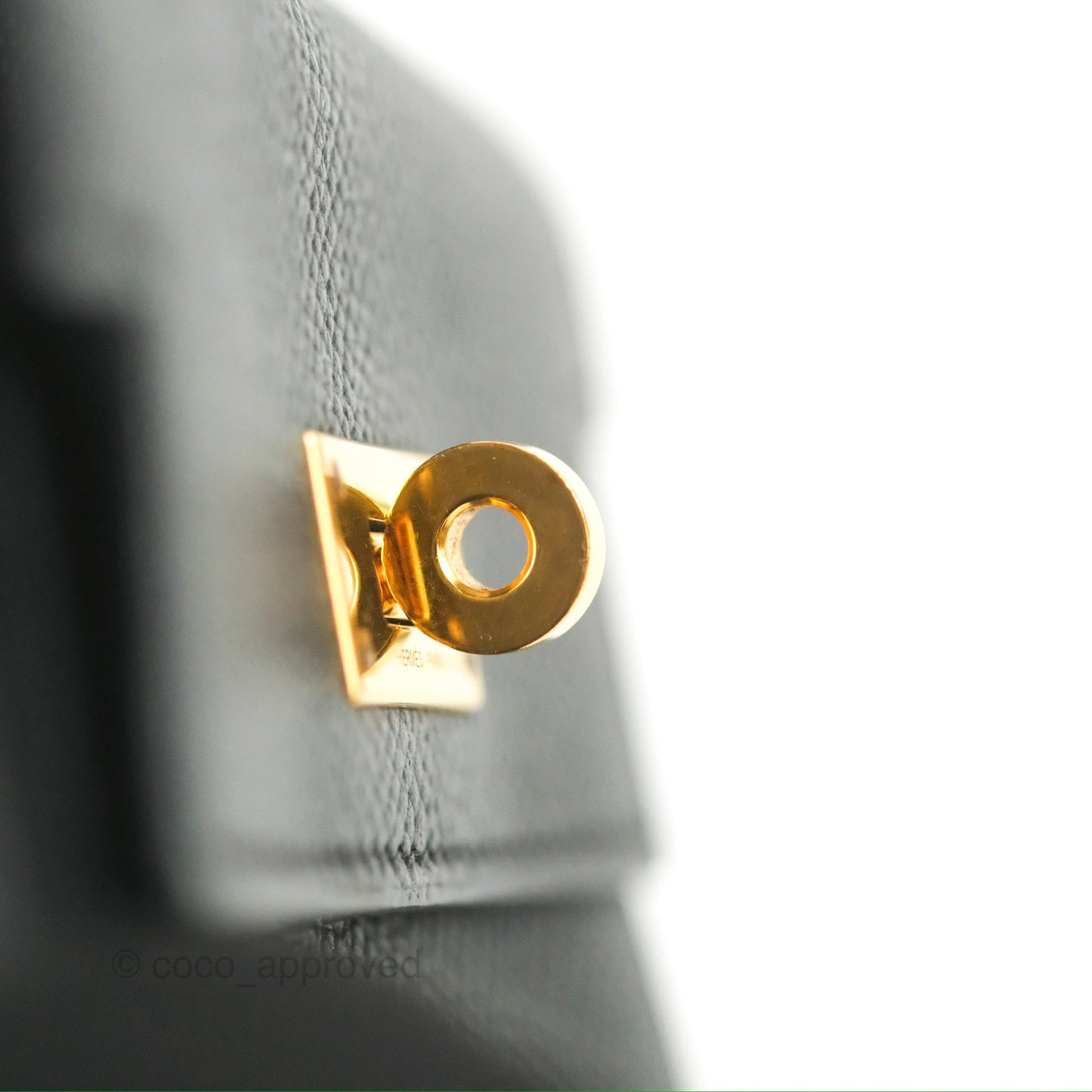 Hermès Kelly Pocket Compact Wallet Black Epsom Gold Hardware