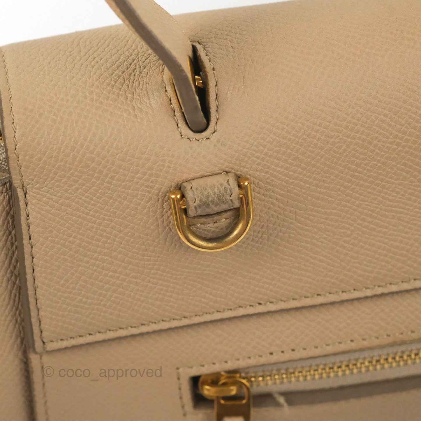 Celine Mini Belt Bag Light Taupe Grained Calfskin Gold Hardware