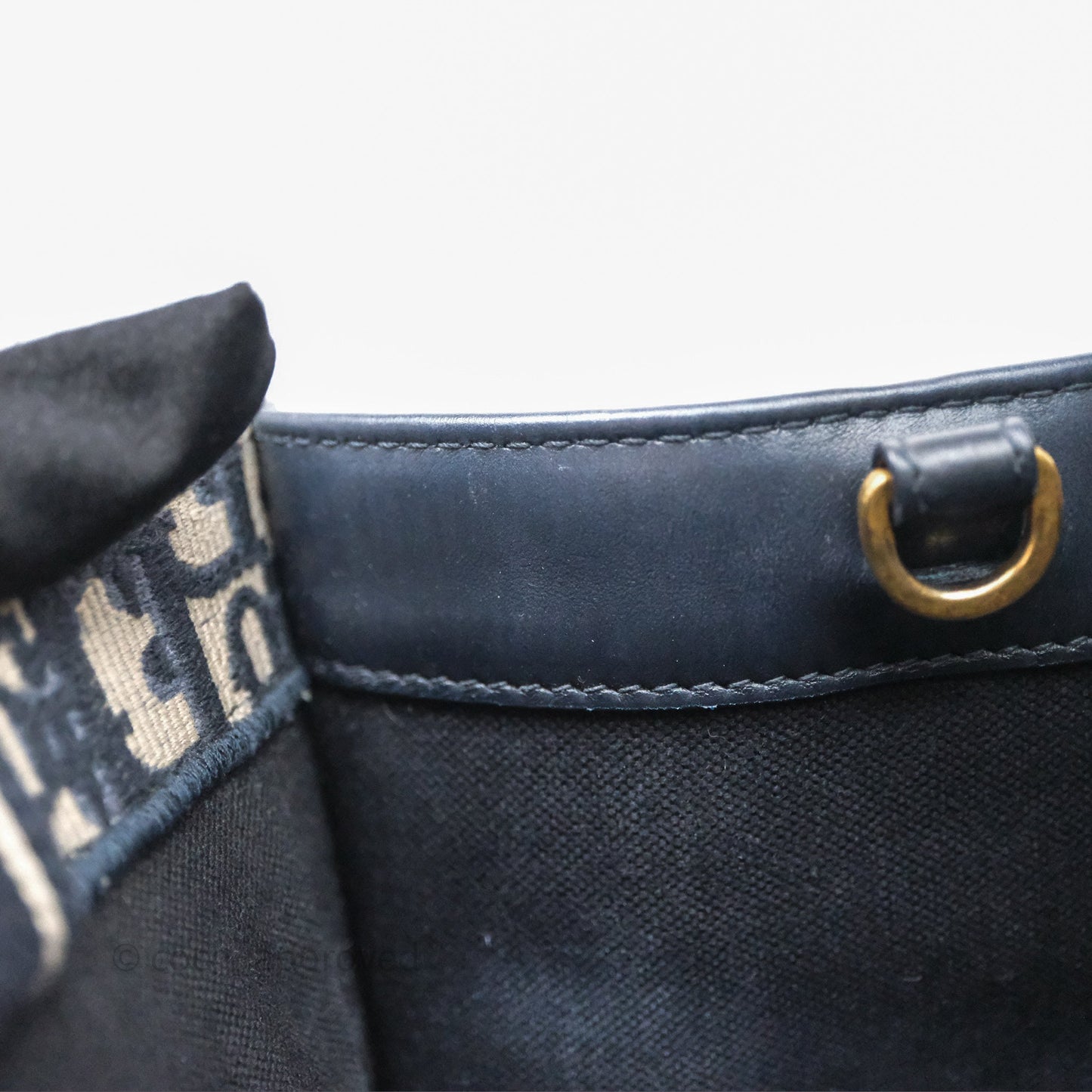 Christian Dior Medium Dior Book Tote Blue Dior Oblique Embroidery and Calfskin