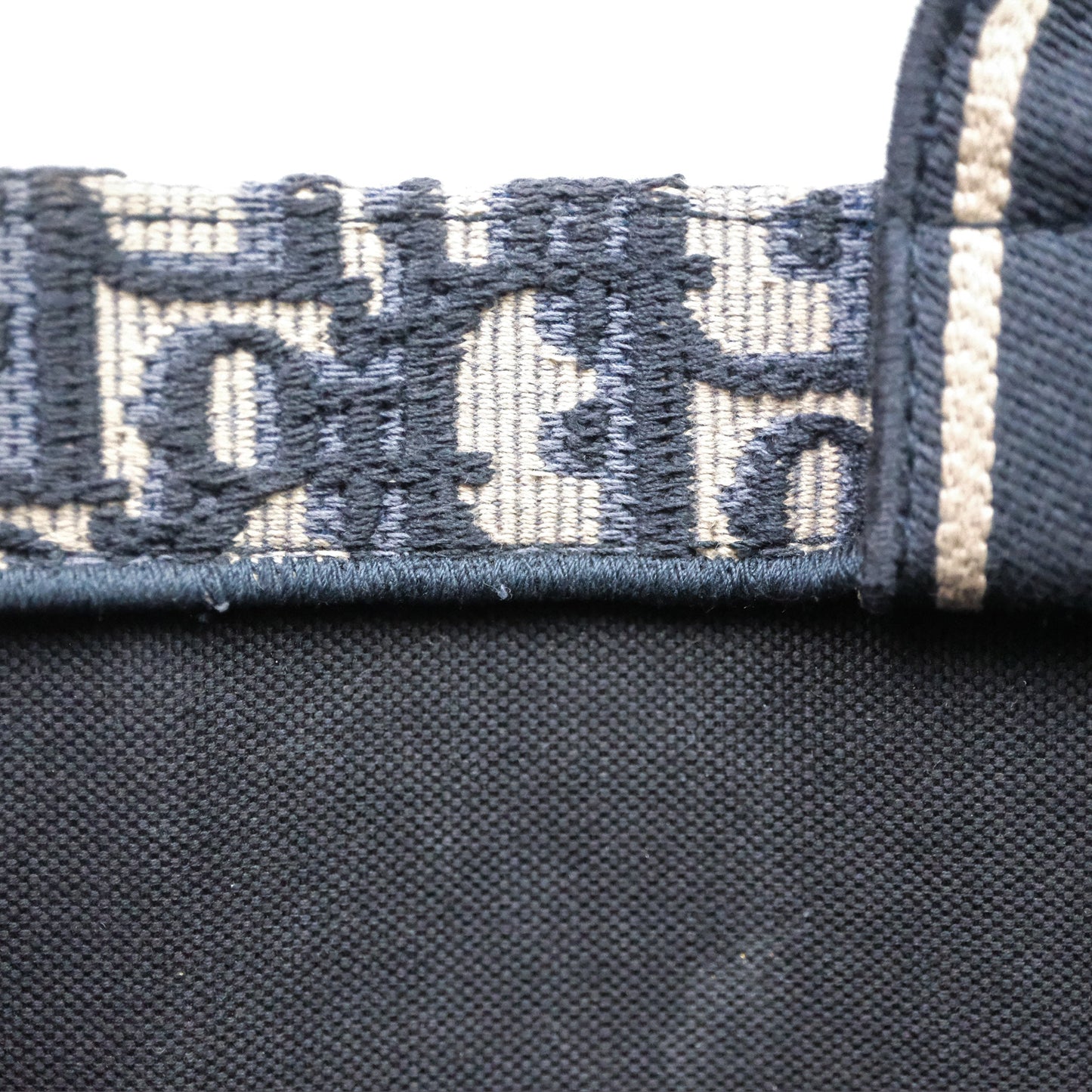 Christian Dior Medium Dior Book Tote Blue Dior Oblique Embroidery and Calfskin