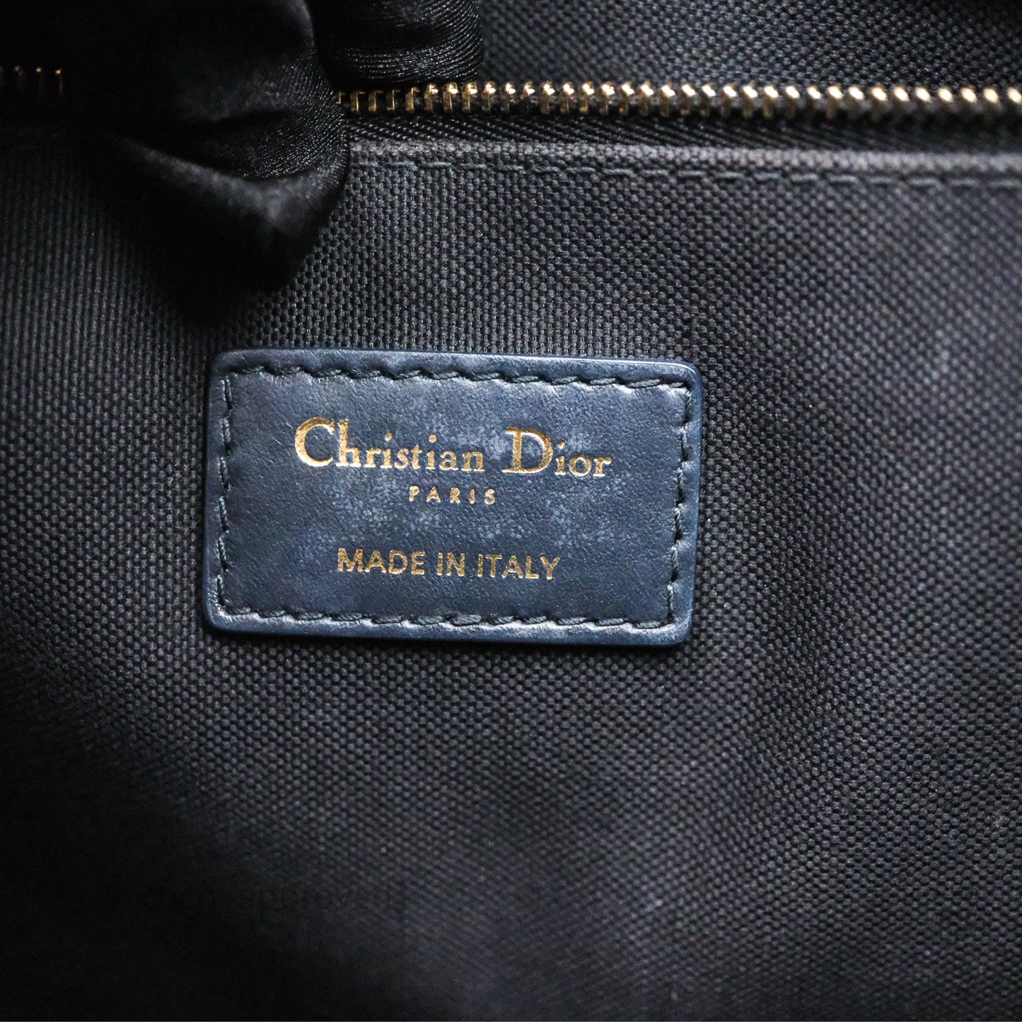 Christian Dior Medium Dior Book Tote Blue Dior Oblique Embroidery and Calfskin