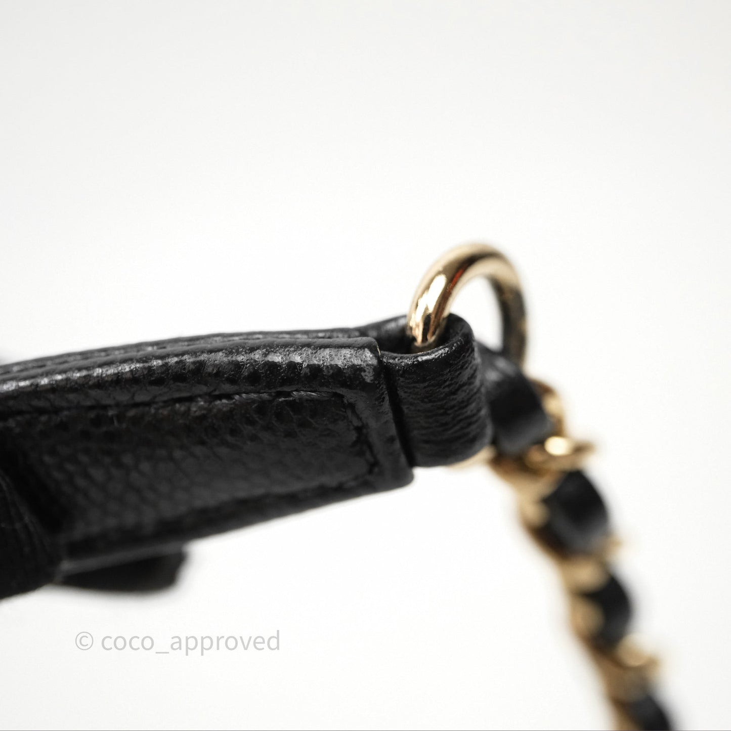 Chanel Small Coco Handle Quilted Black Caviar Gold Hardware