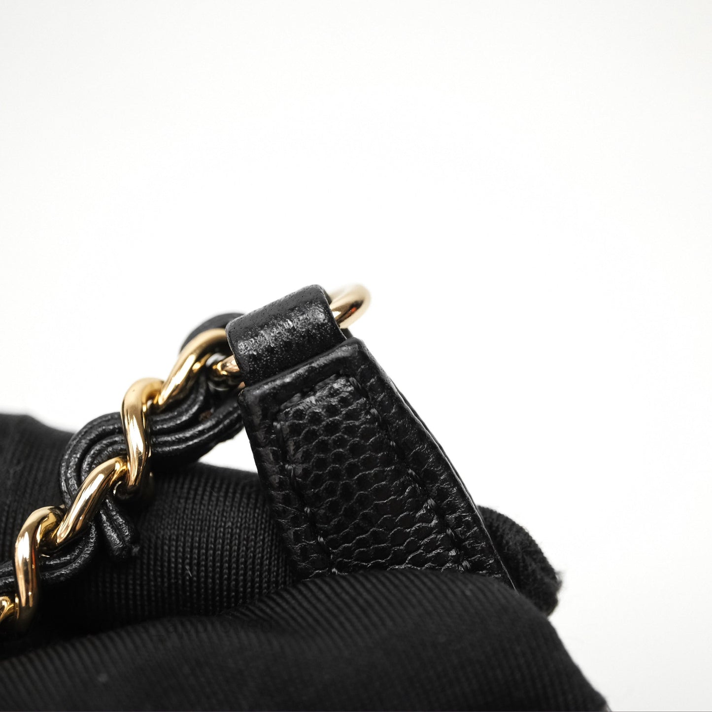Chanel Small Coco Handle Quilted Black Caviar Gold Hardware