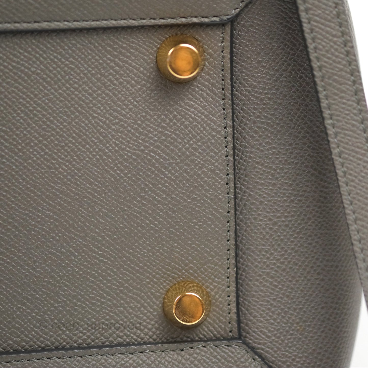 Celine Mini Belt Bag Dark Grey Grained Calfskin