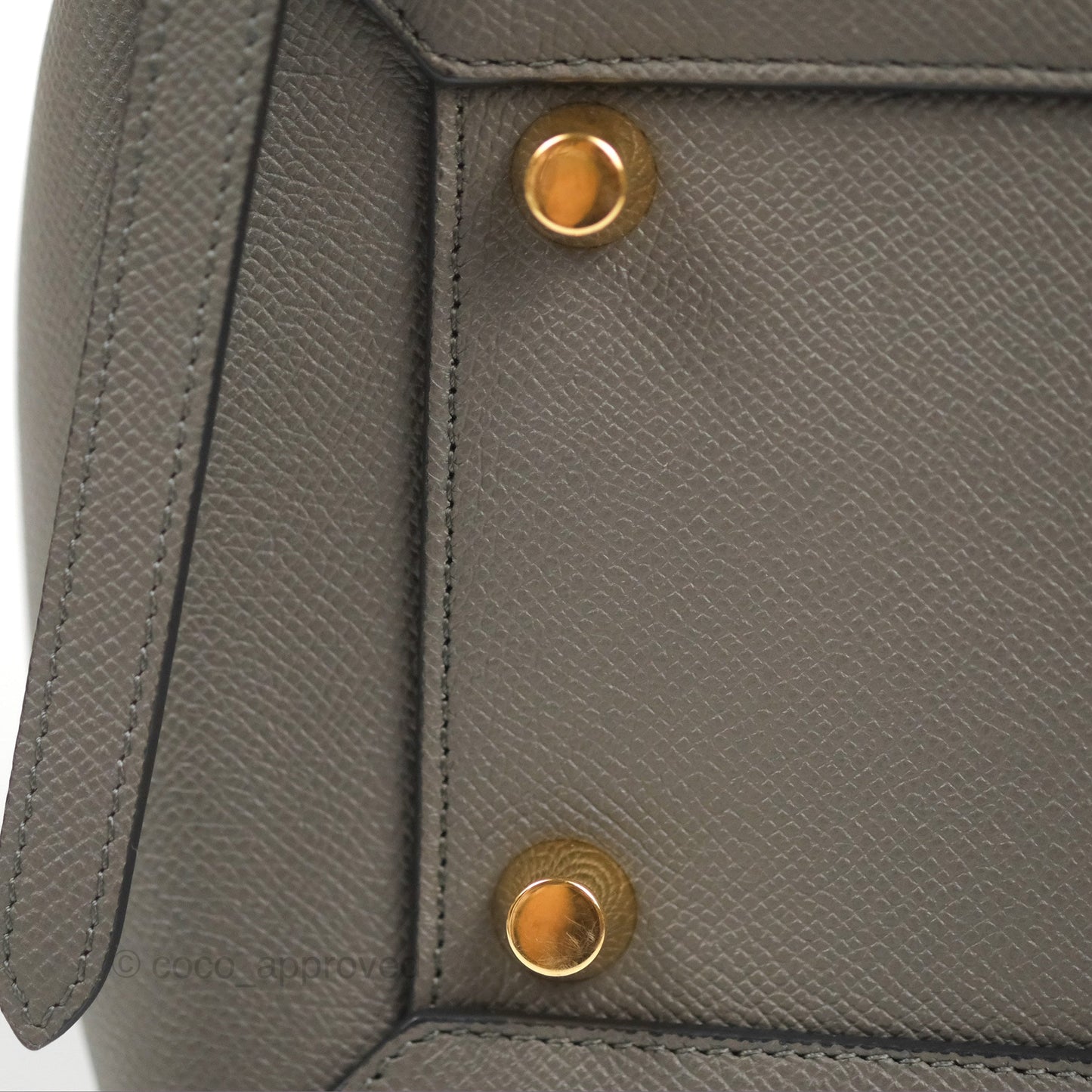 Celine Mini Belt Bag Dark Grey Grained Calfskin