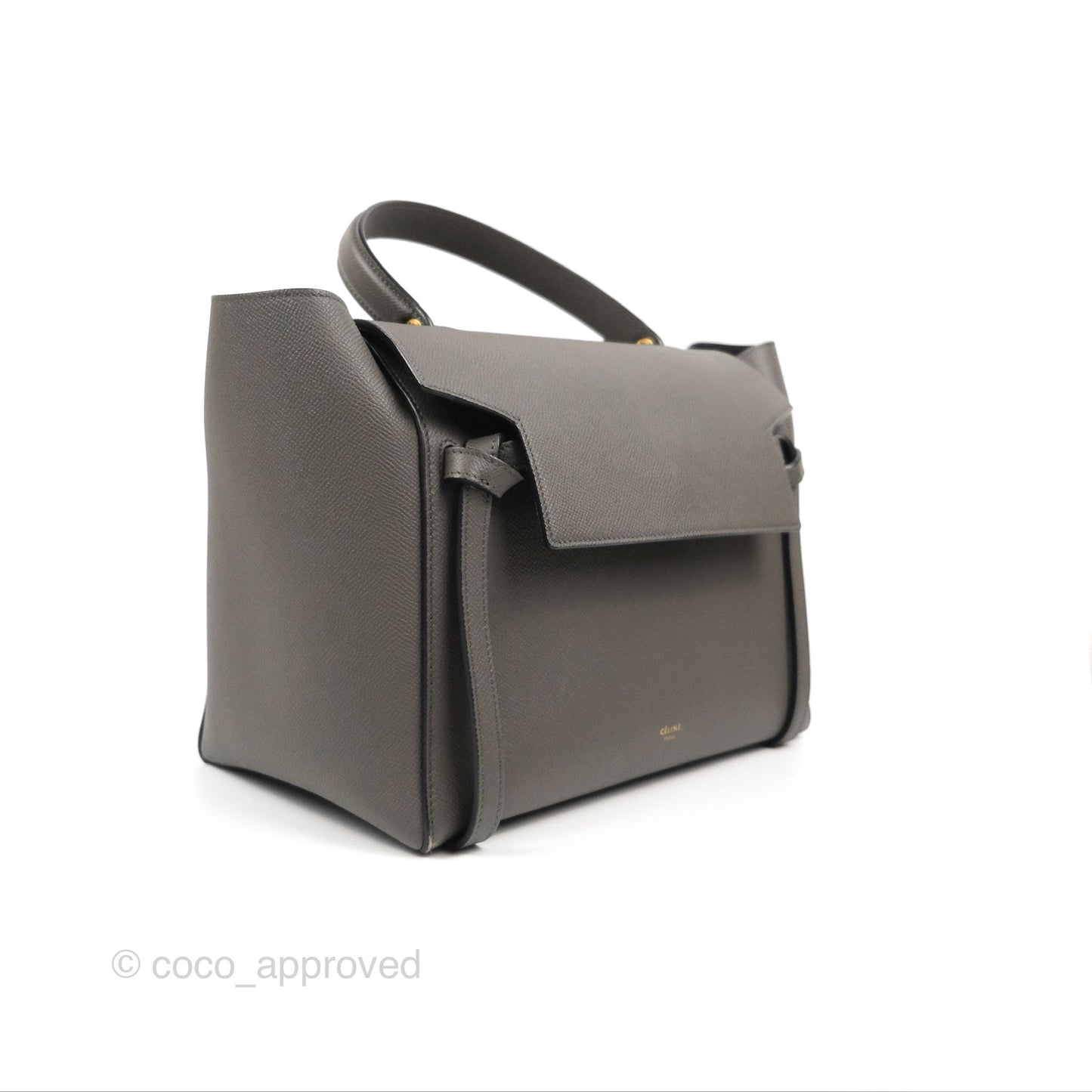 Celine Mini Belt Bag Dark Grey Grained Calfskin