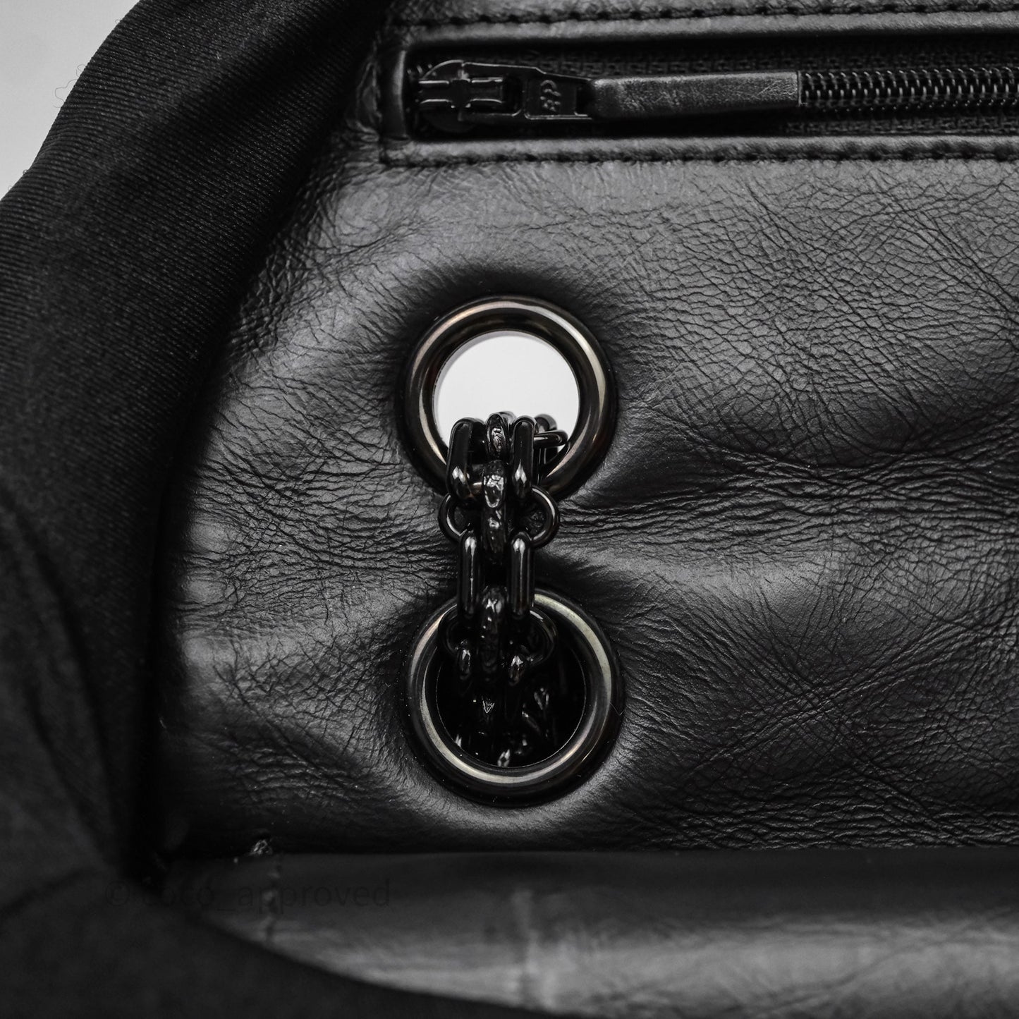 Chanel Reissue 225 Chevron Aged Calfskin So Black