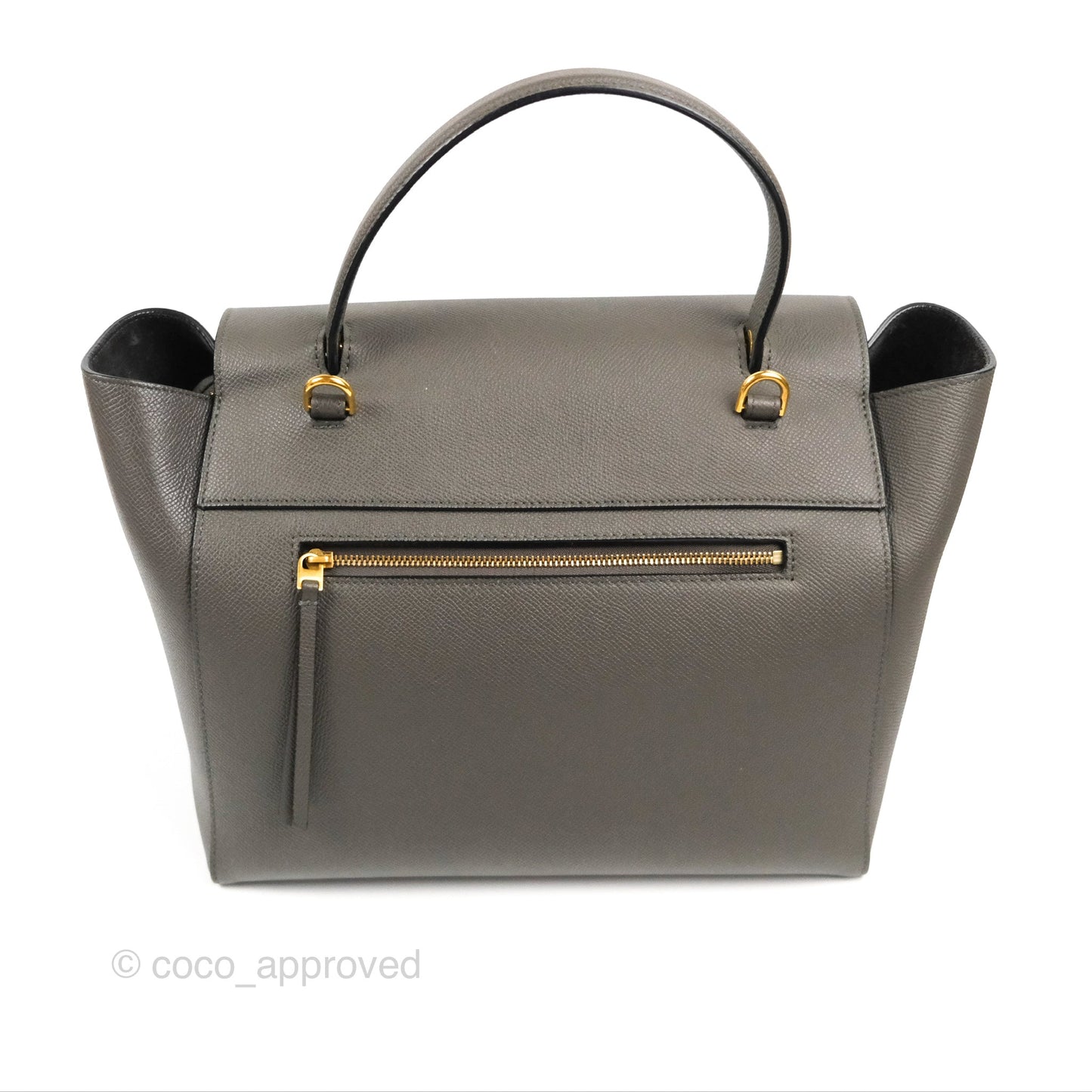 Celine Mini Belt Bag Dark Grey Grained Calfskin