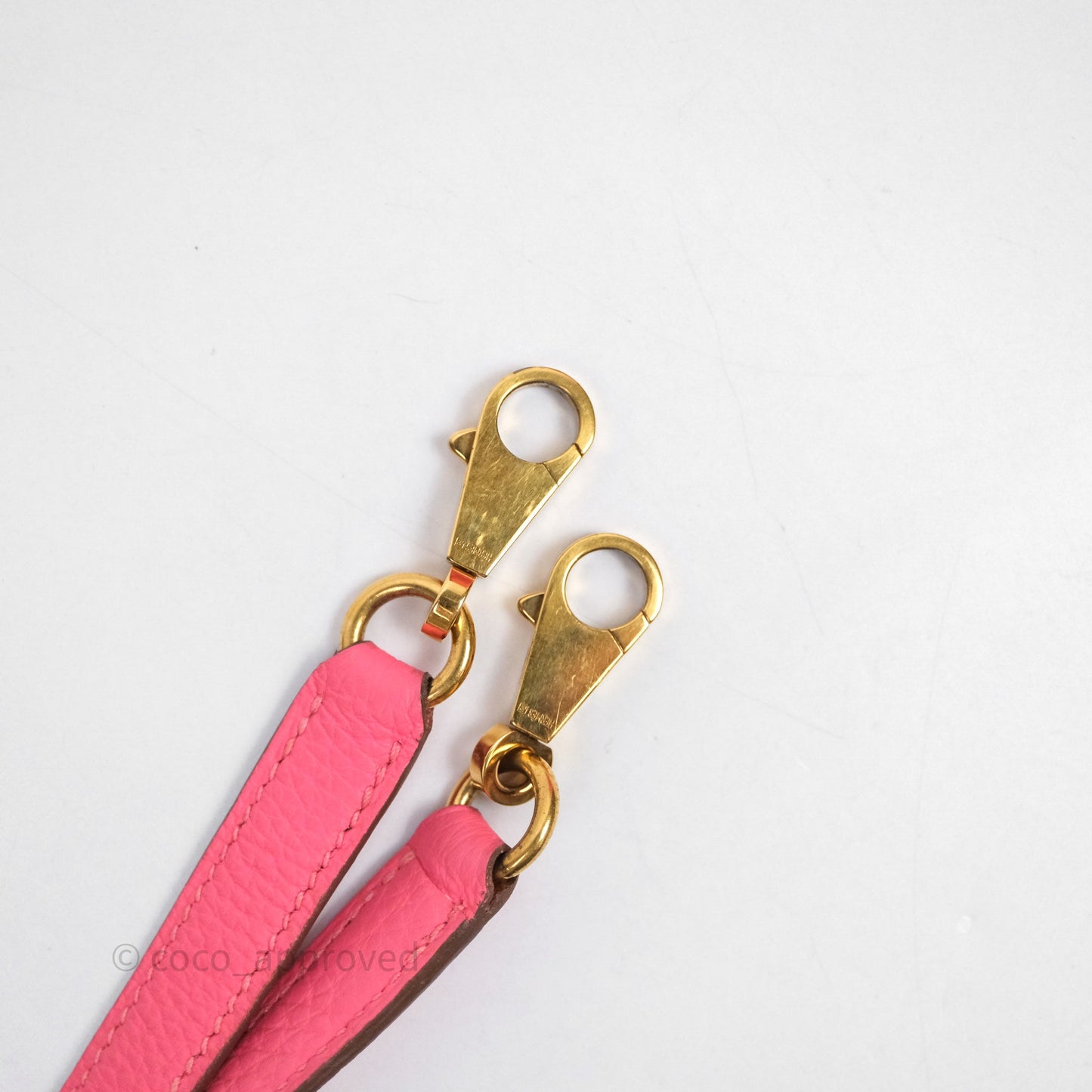 Hermès Kelly 32 Retourne Rose Azalee 8W Gold Hardware