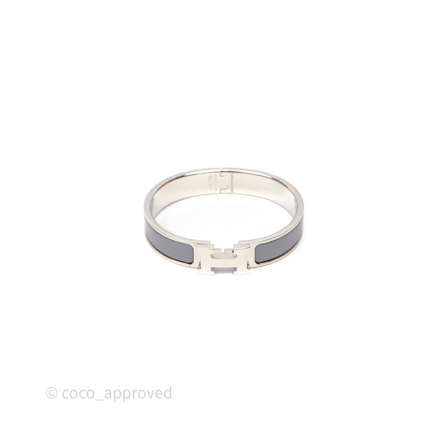 Hermès Clic H Bracelet Grey Palladium Hardware PM