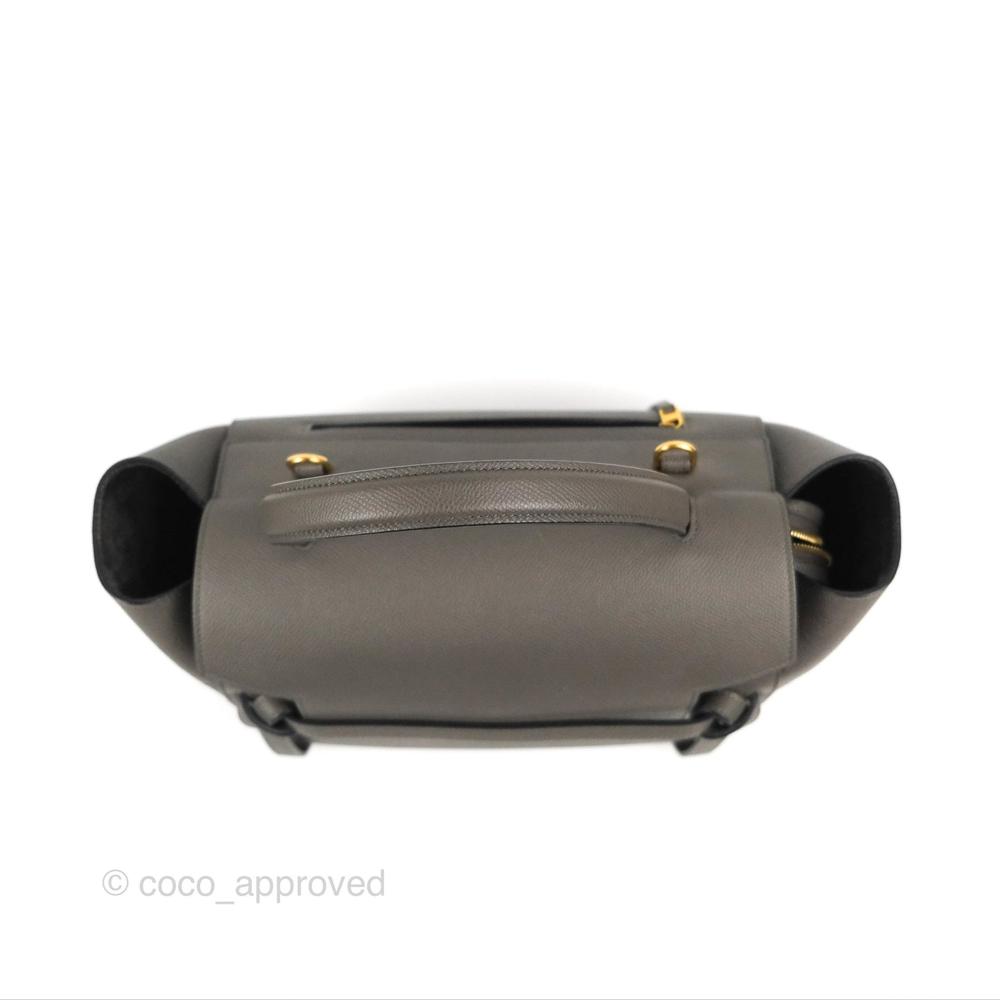 Celine Mini Belt Bag Dark Grey Grained Calfskin