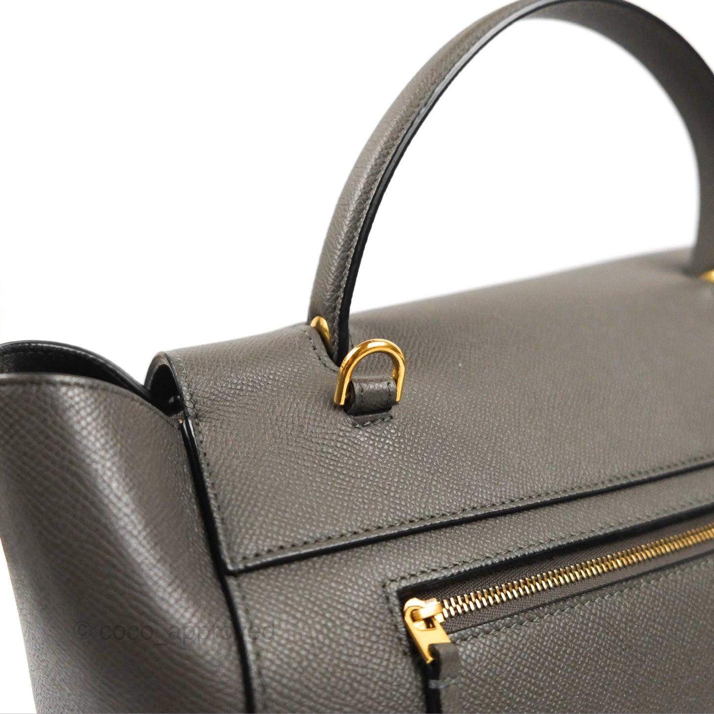 Celine Mini Belt Bag Dark Grey Grained Calfskin