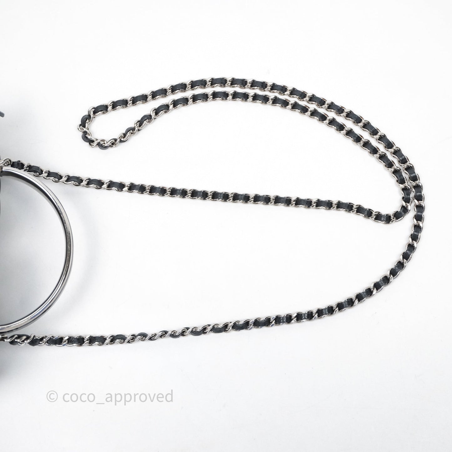 Chanel Vanity Rectangular Top Handle Black Lambskin Silver Hardware