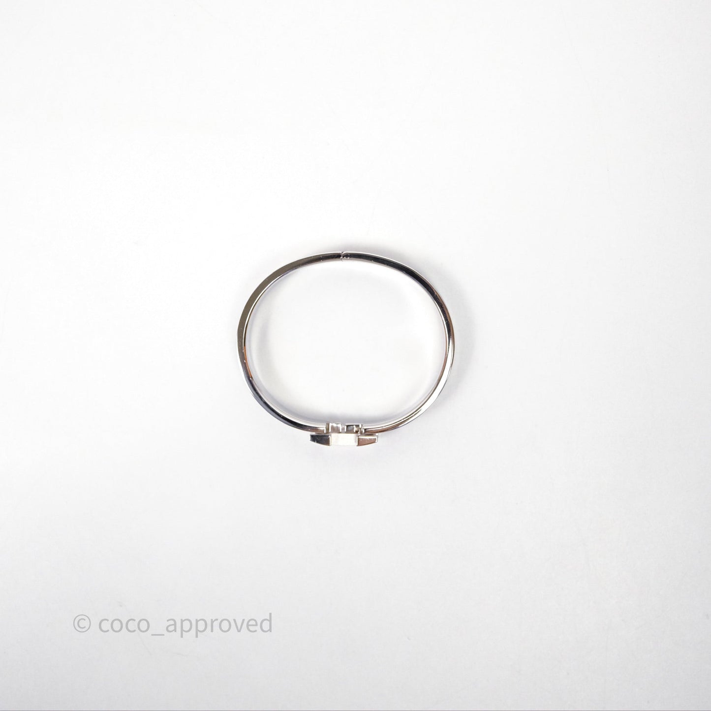 Hermès Clic H Bracelet Grey Palladium Hardware PM
