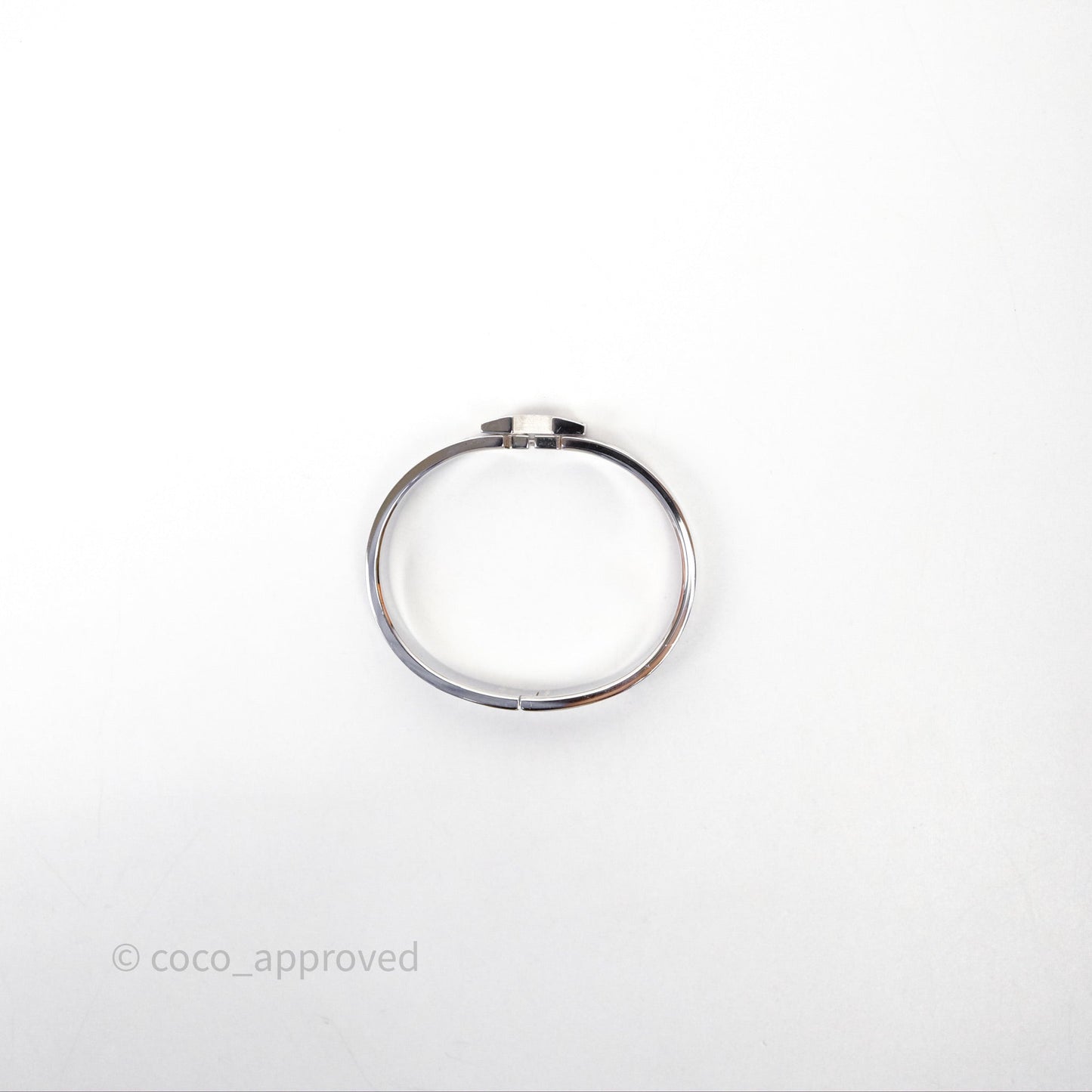 Hermès Clic H Bracelet Grey Palladium Hardware PM