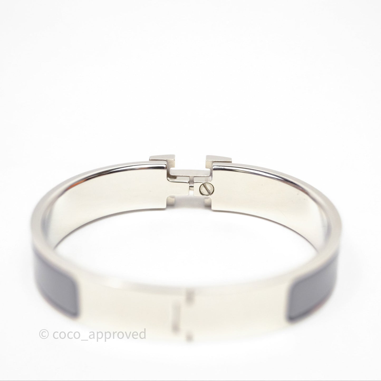 Hermès Clic H Bracelet Grey Palladium Hardware PM