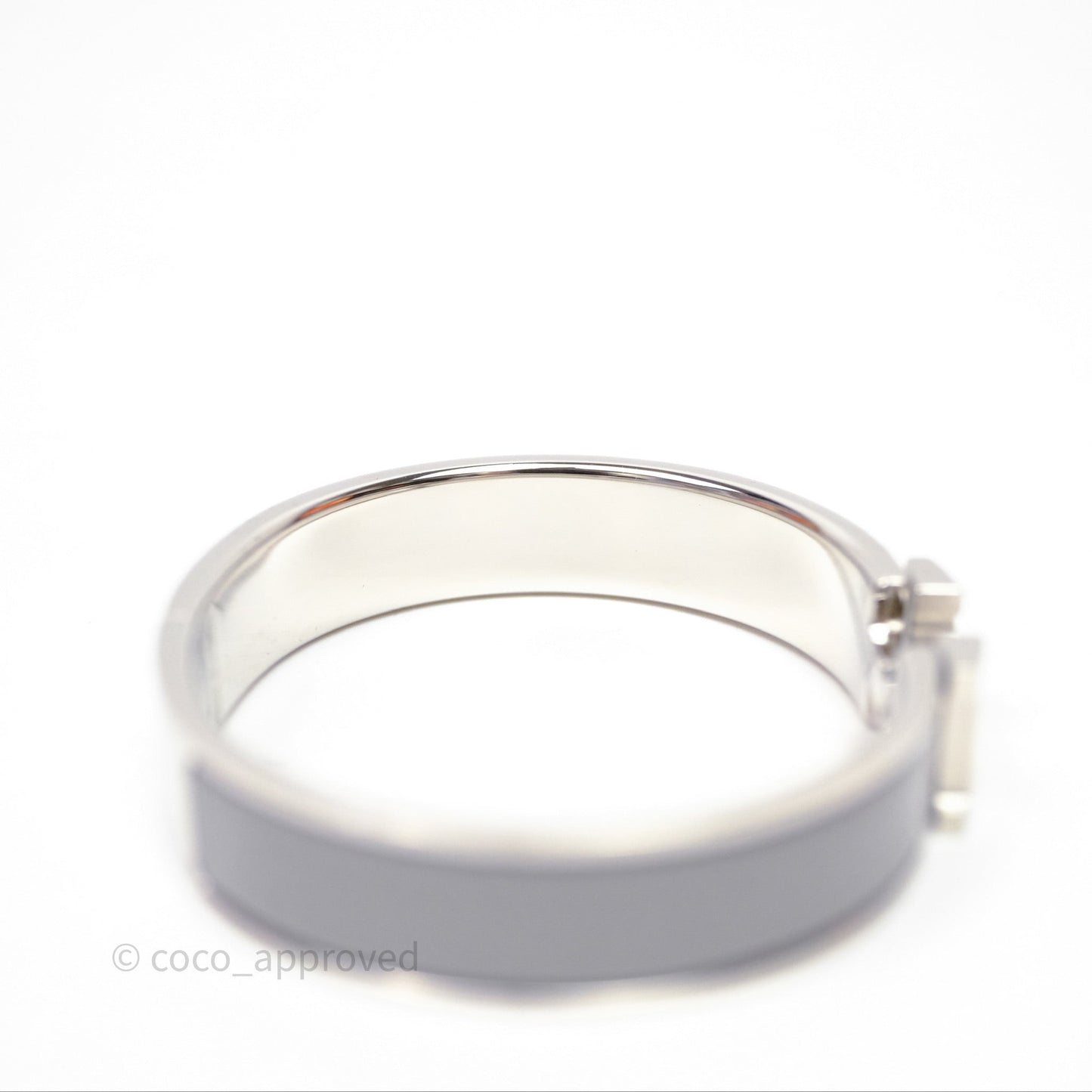 Hermès Clic H Bracelet Grey Palladium Hardware PM