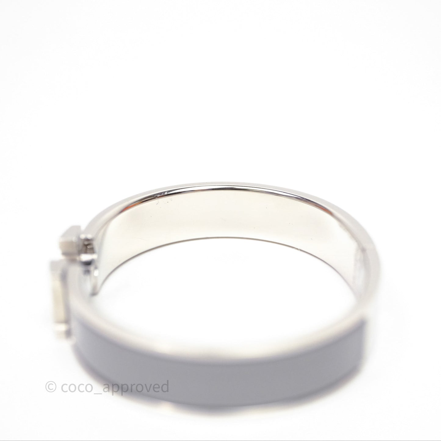 Hermès Clic H Bracelet Grey Palladium Hardware PM