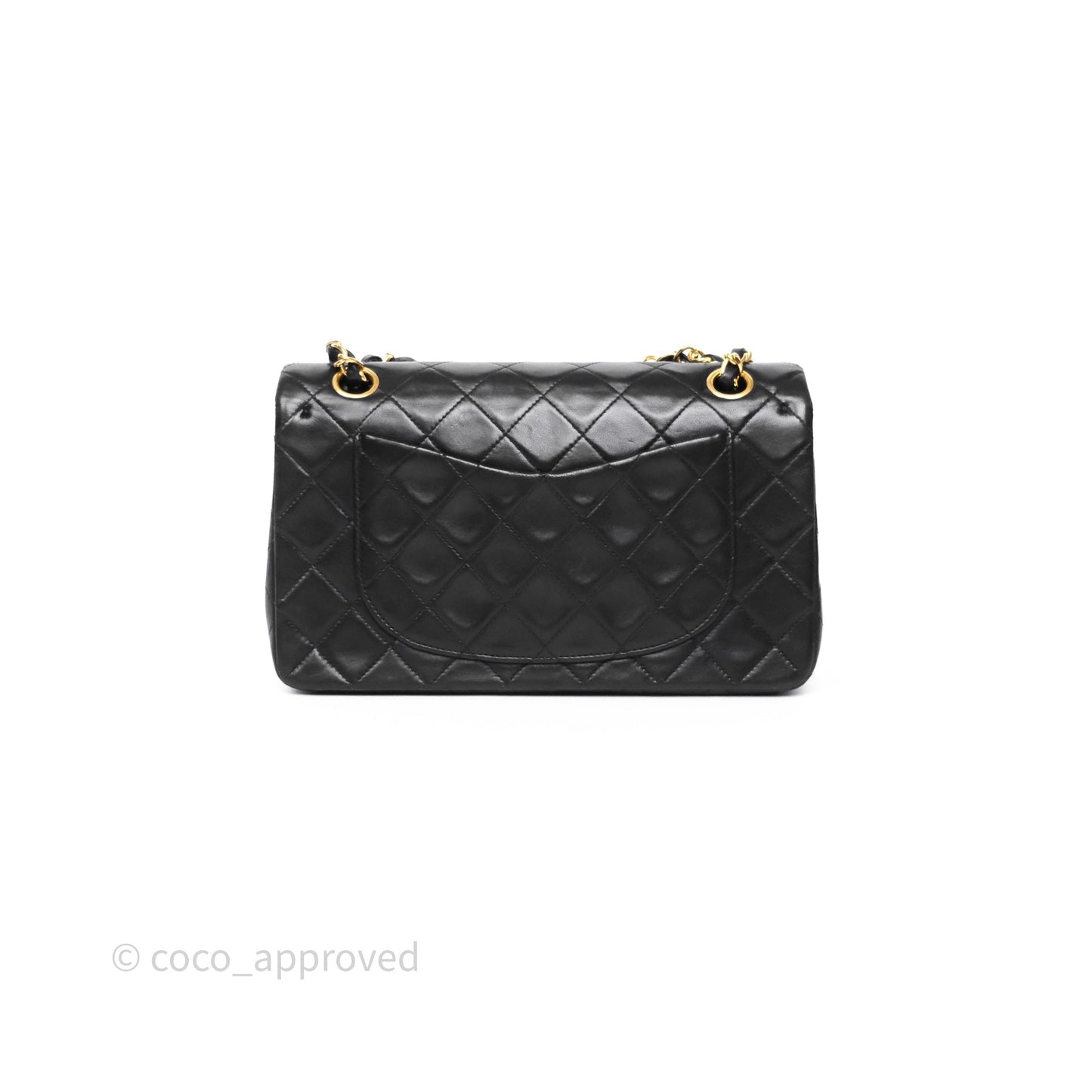 Chanel Classic Vintage Small Flap Black Lambskin 24K Gold Hardware