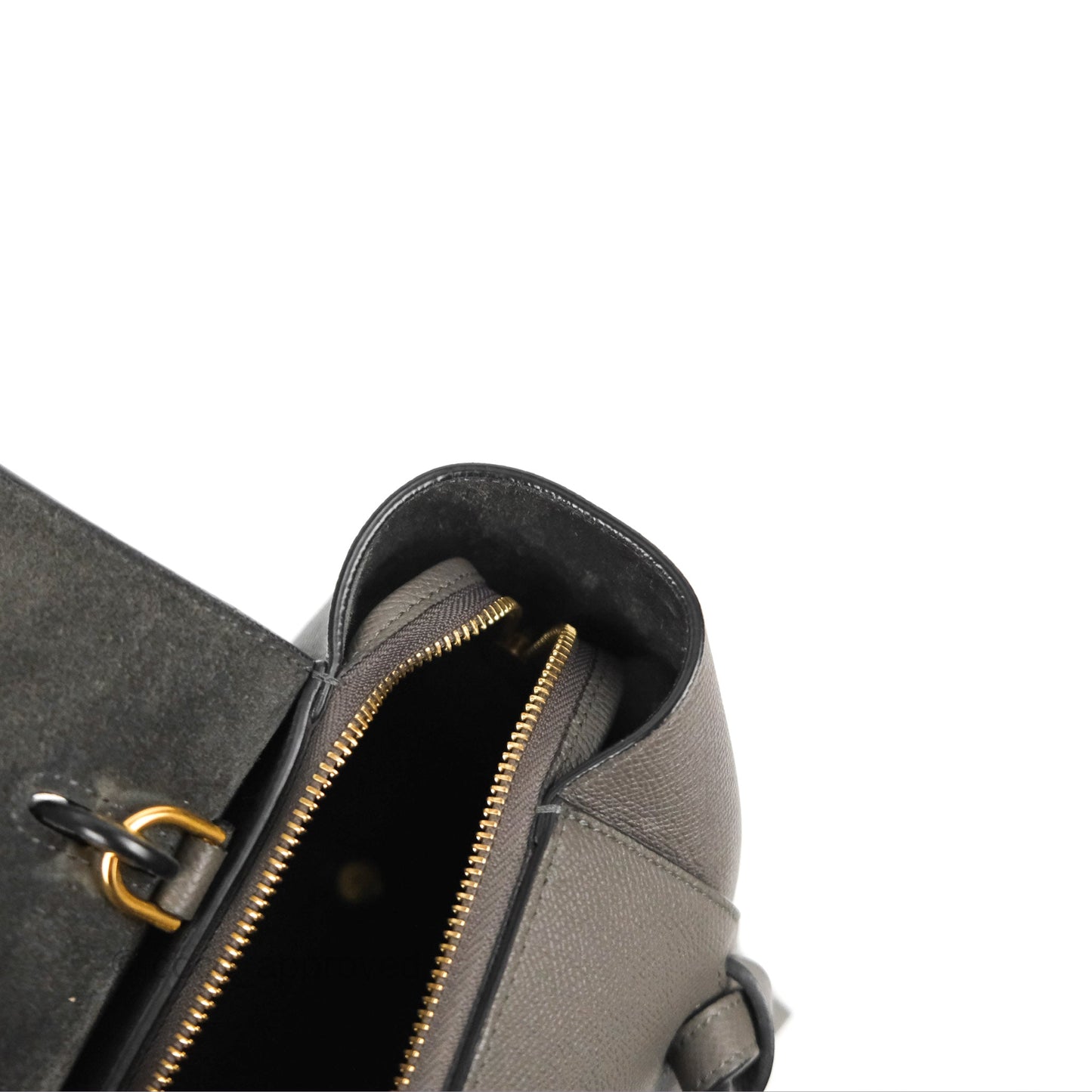 Celine Mini Belt Bag Dark Grey Grained Calfskin