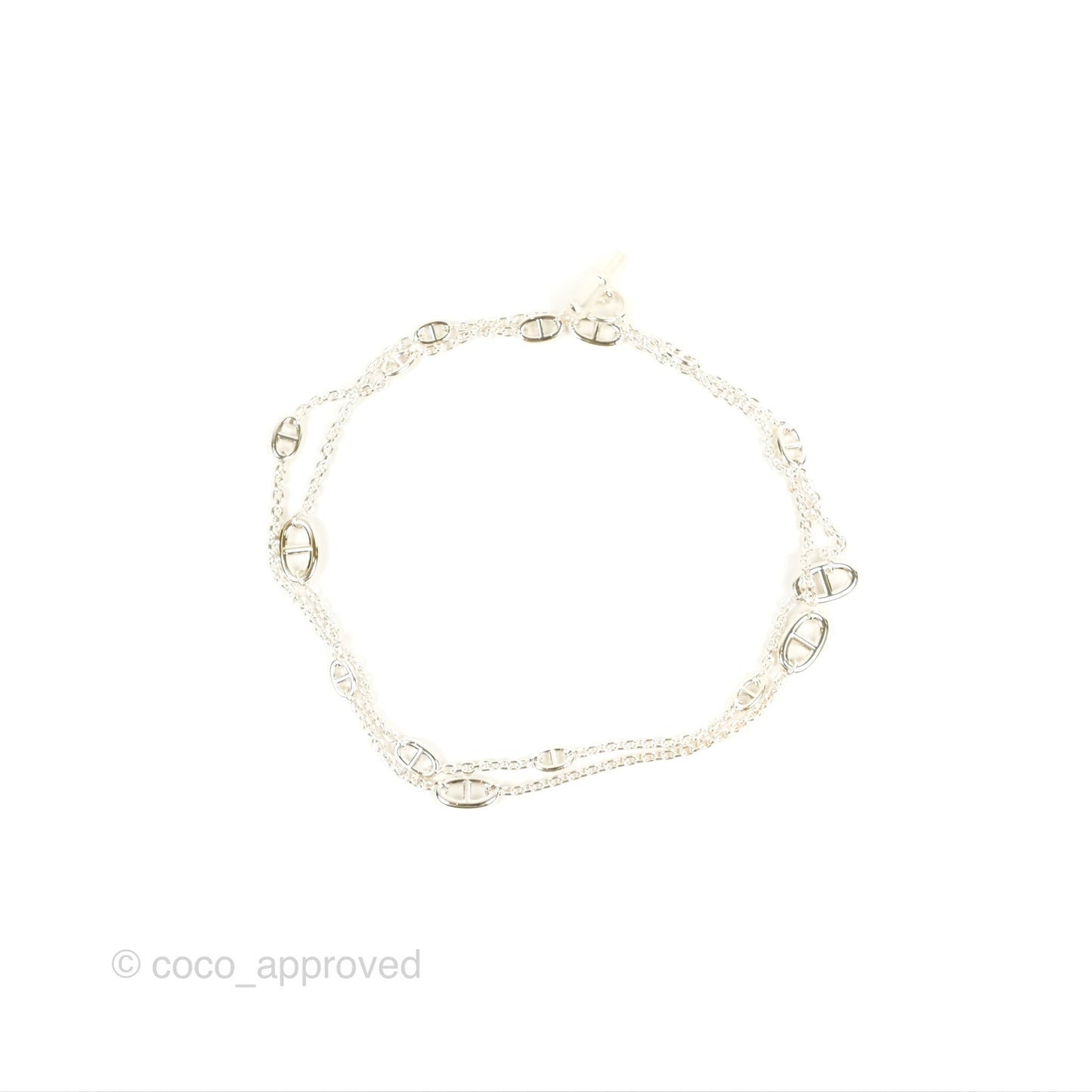 Hermès Farandole Long Necklace Palladium Hardware