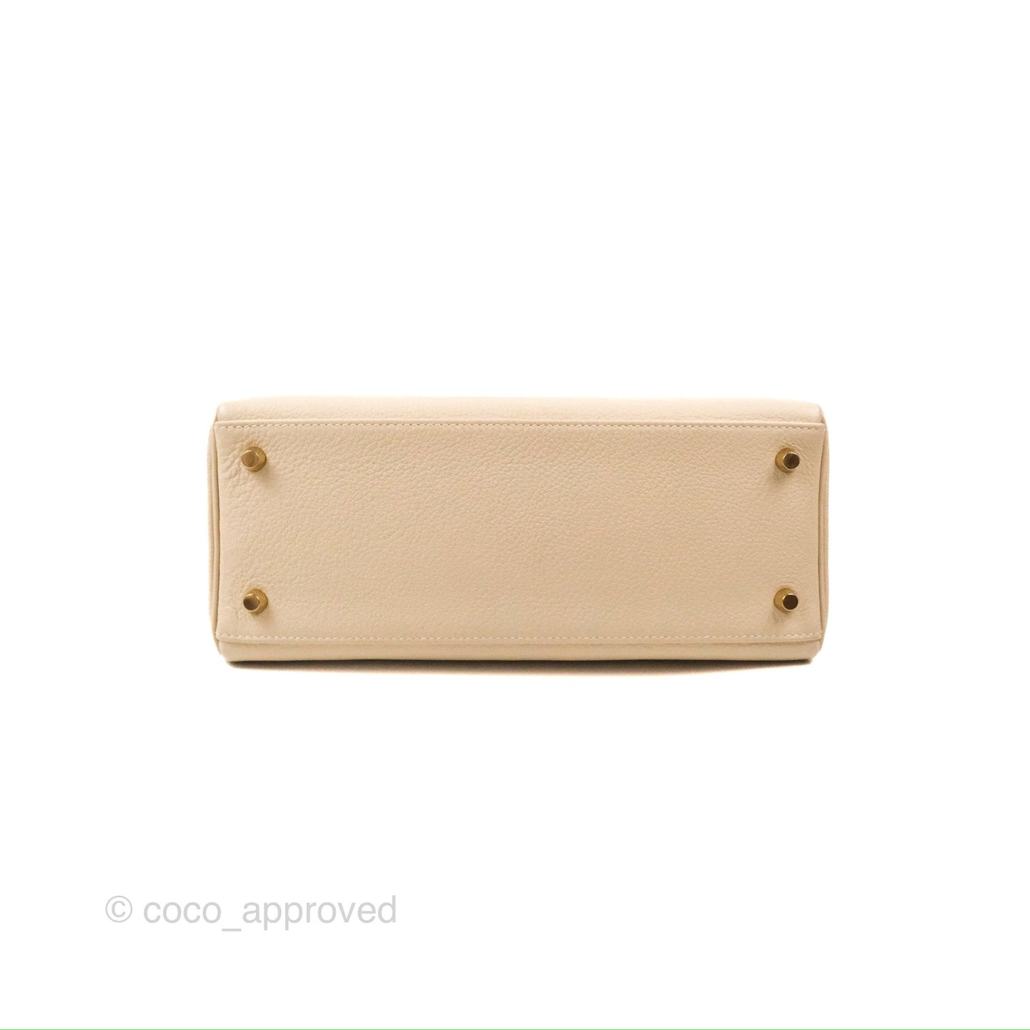 Hermès Kelly Retourne 28 Craie Togo Gold Hardware