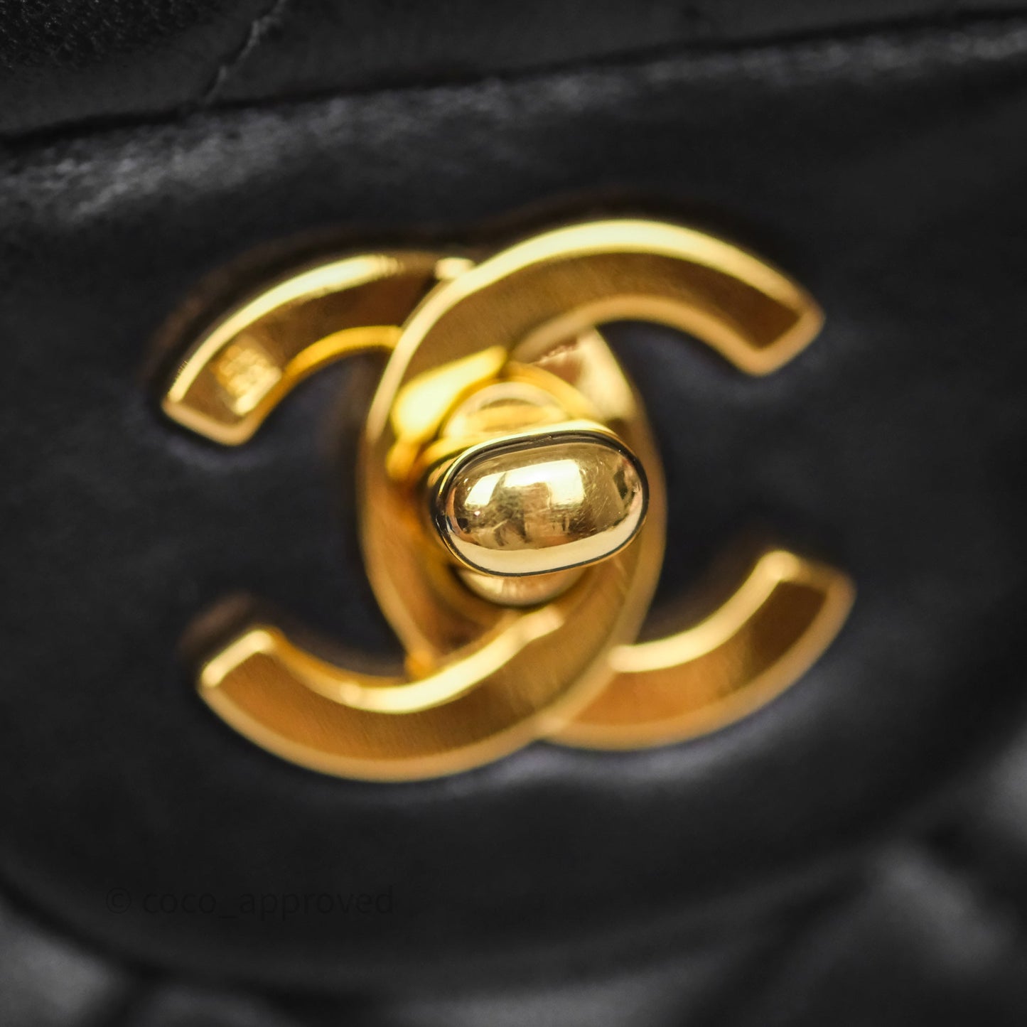 Chanel Classic Vintage Small Flap Black Lambskin 24K Gold Hardware