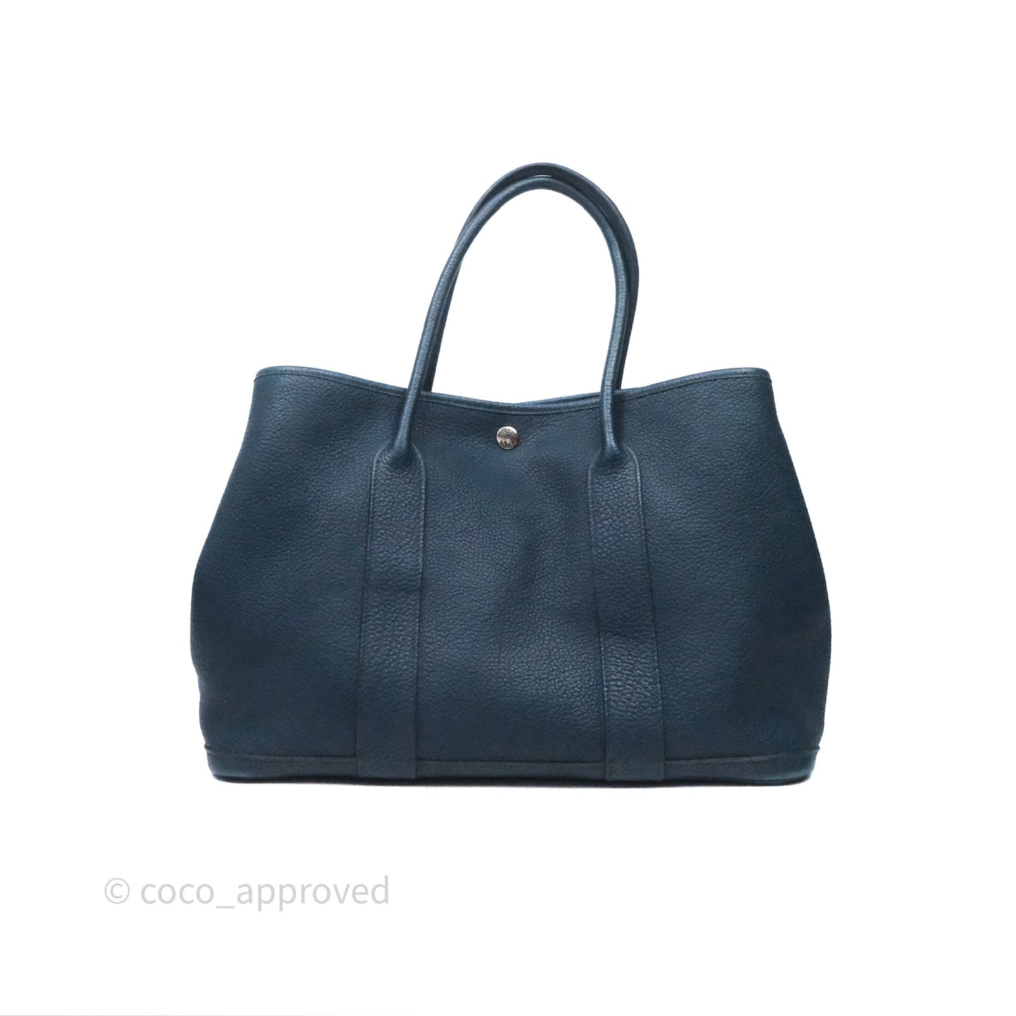 Hermès Garden Party 36 Bleu de Prusse 7P Palladium Hardware