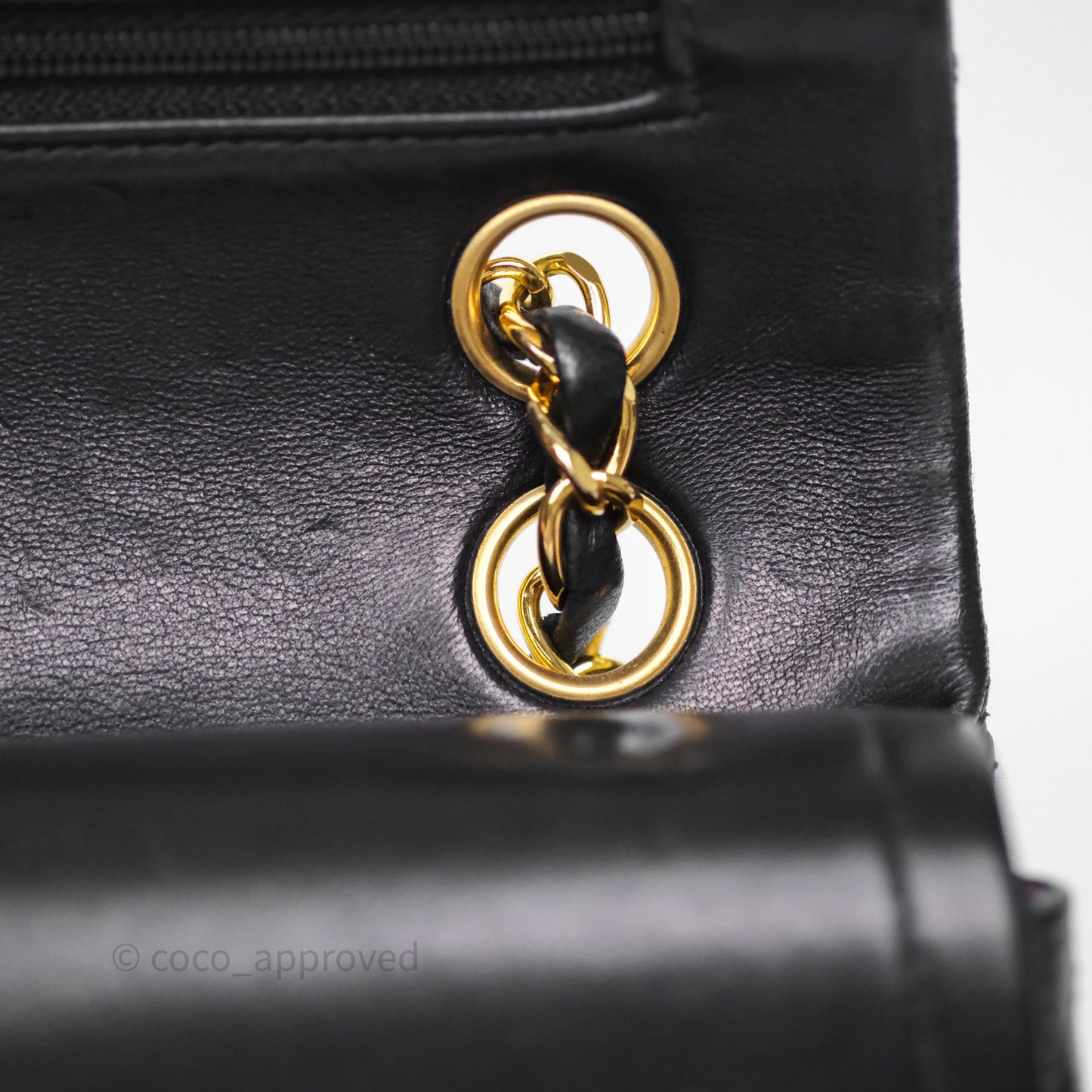 Chanel Classic Vintage Small Flap Black Lambskin 24K Gold Hardware